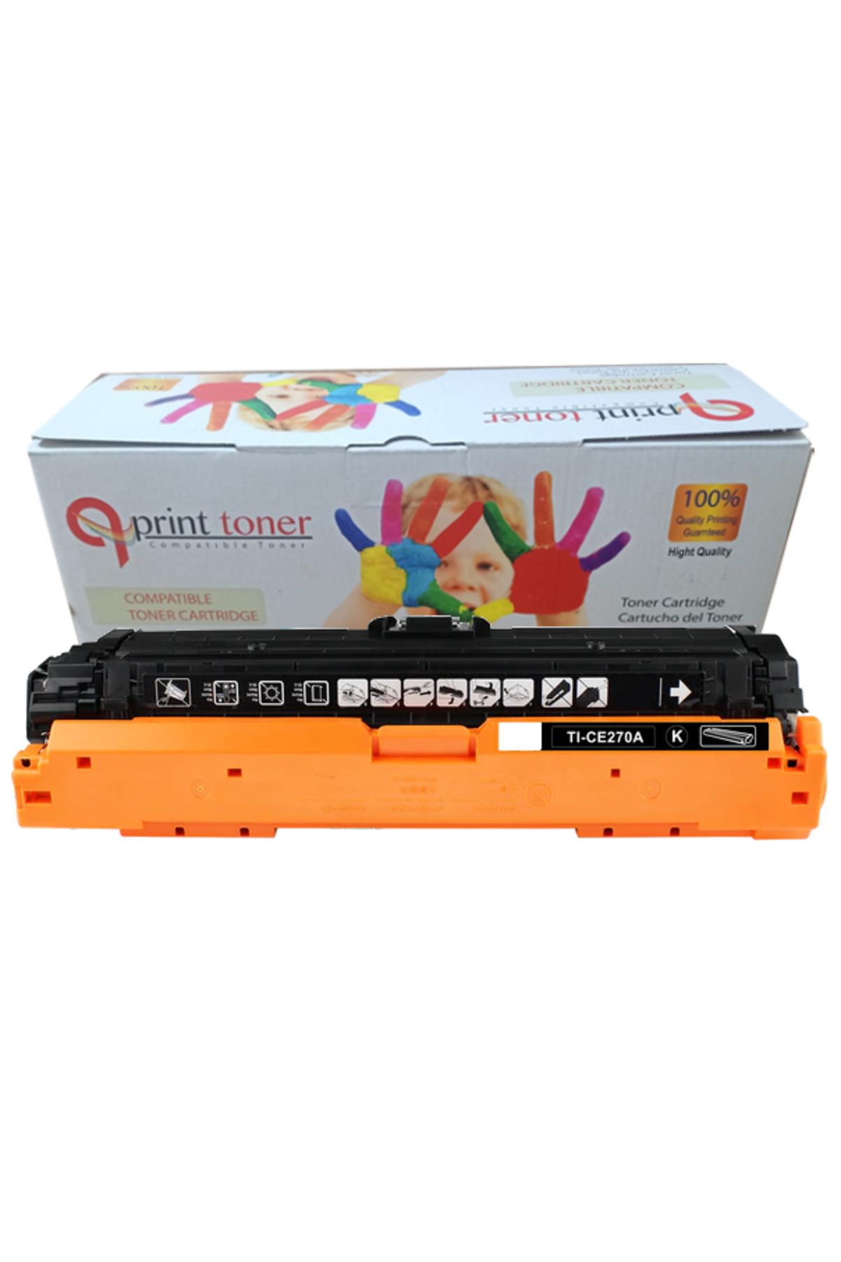 QPRİNT TONER COMPATİBLE TONER QPRİNT TONER HP CE740A SİYAH MUADİL TONER 650A BK CE270A CE340A CP5220 CP5225 M750 M775