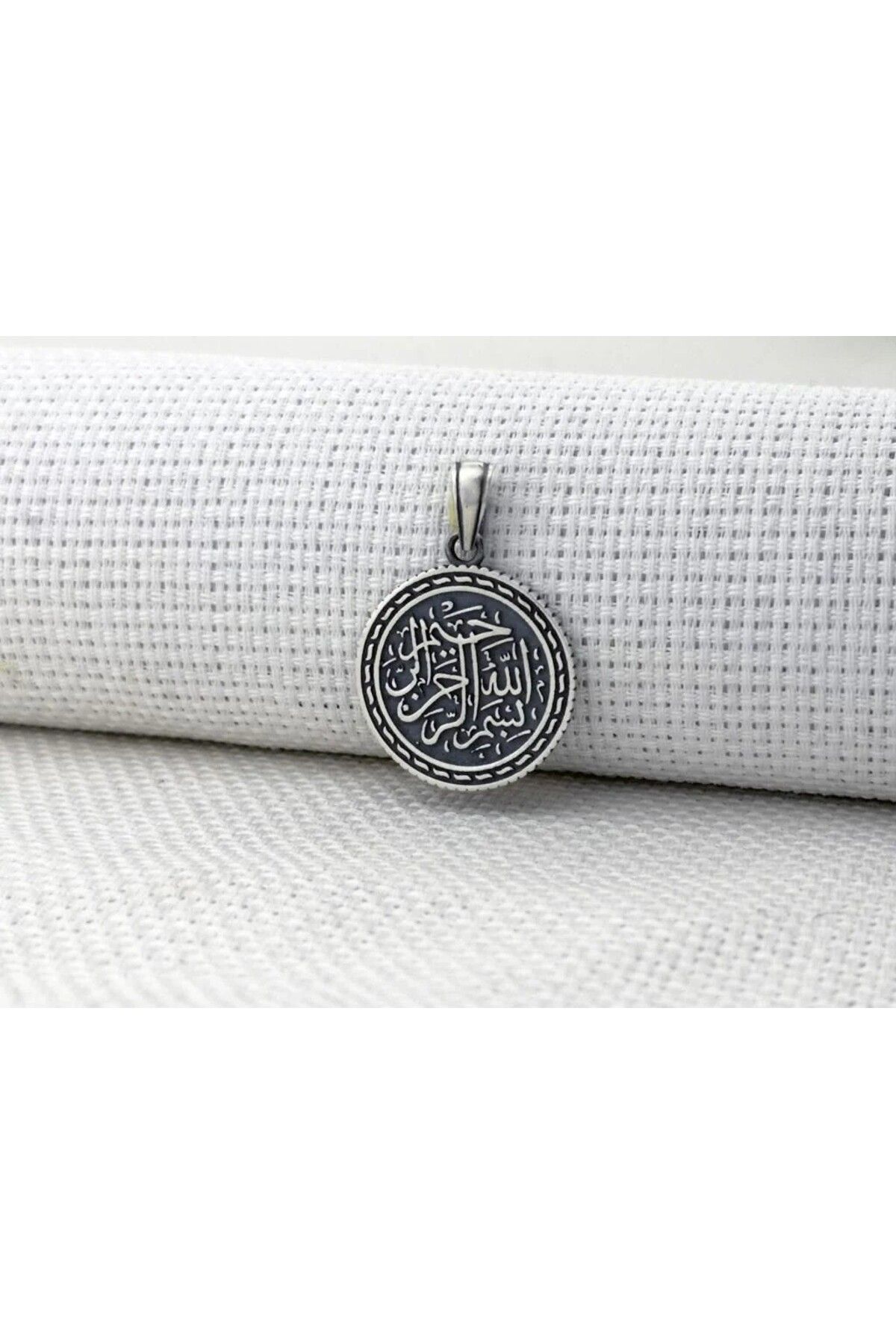 shop Besmele i ŞerifDualı 925 Ayar Gümüş Erkek Kolye Ucu