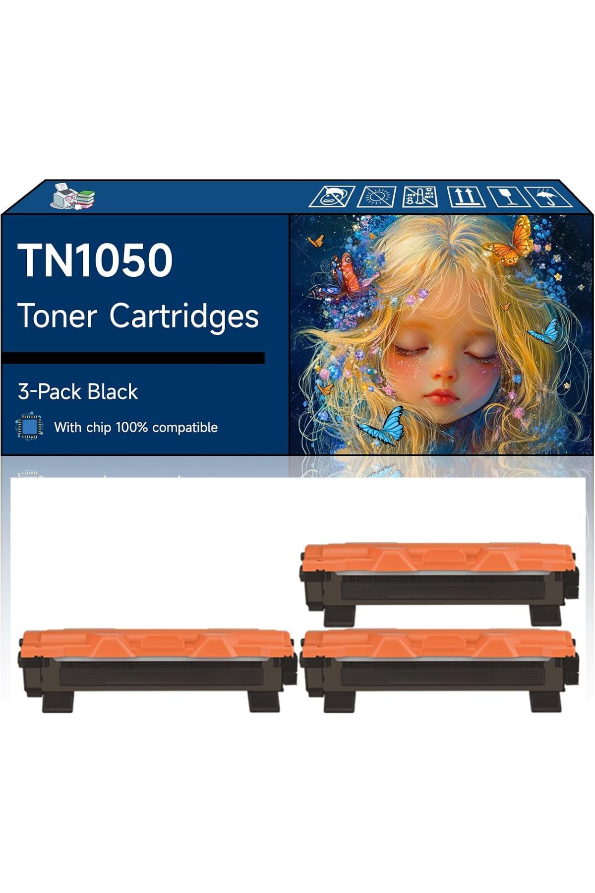 Brother 3 ADET TN1040/1050 MUADİL HL1110..1118/1212 MFC1810../1910 DCP1510..1612 (1.5K) TONER