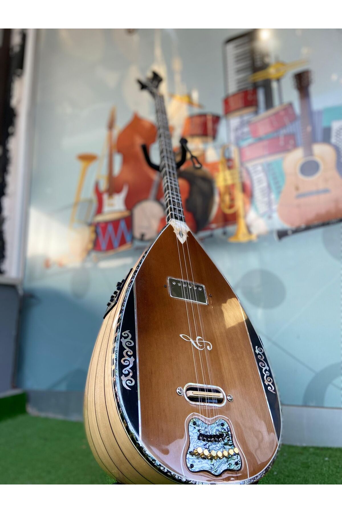 Sazhane Ankara Elektro Bağlama Çift Kapak Ekolayzırlı (Soft Case Dahil)