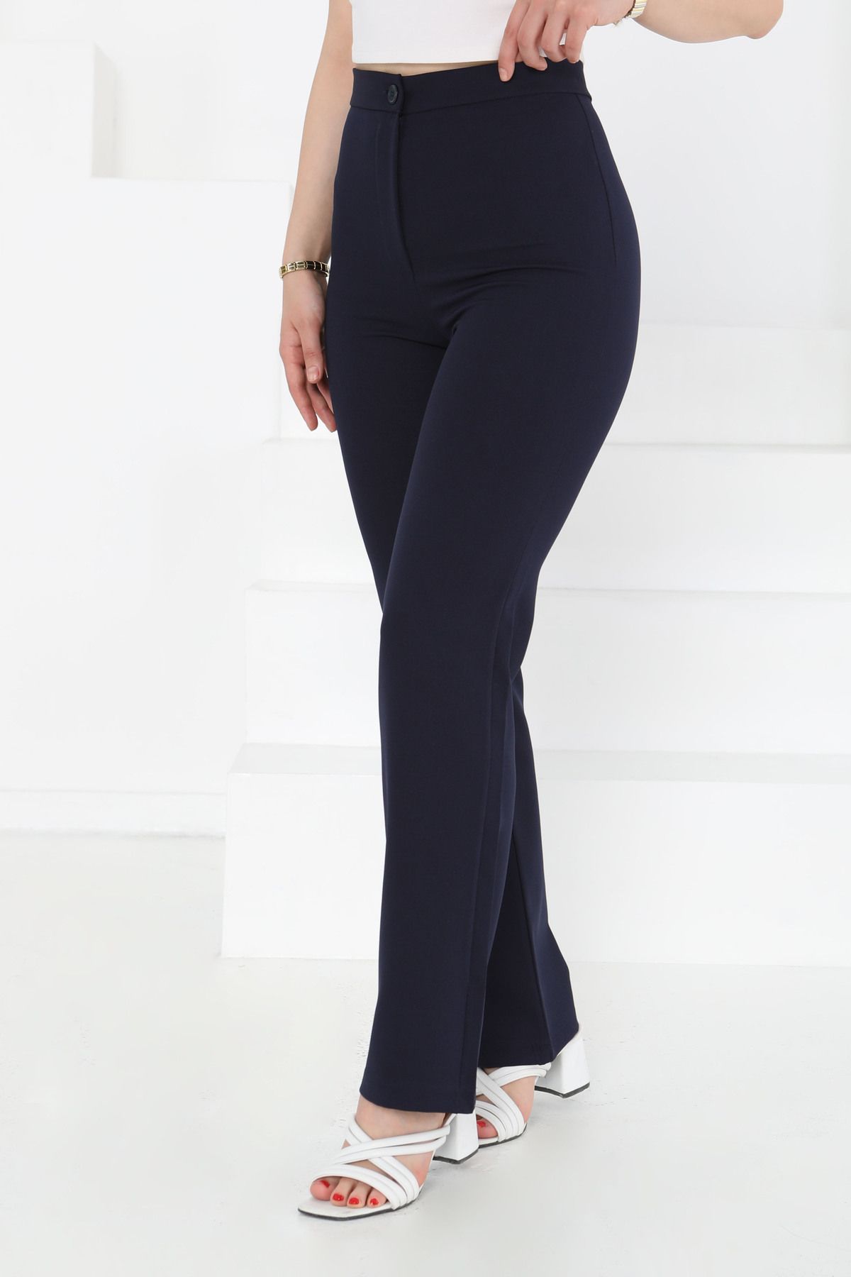 TOFİSA Kumaş Pantolon Lacivert - 27246