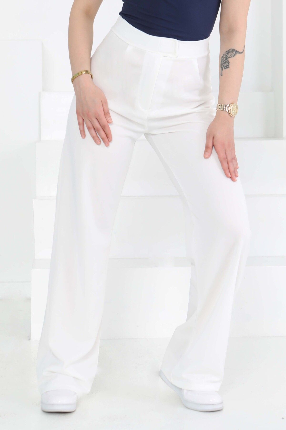 TOFİSA Pantolon Beyaz