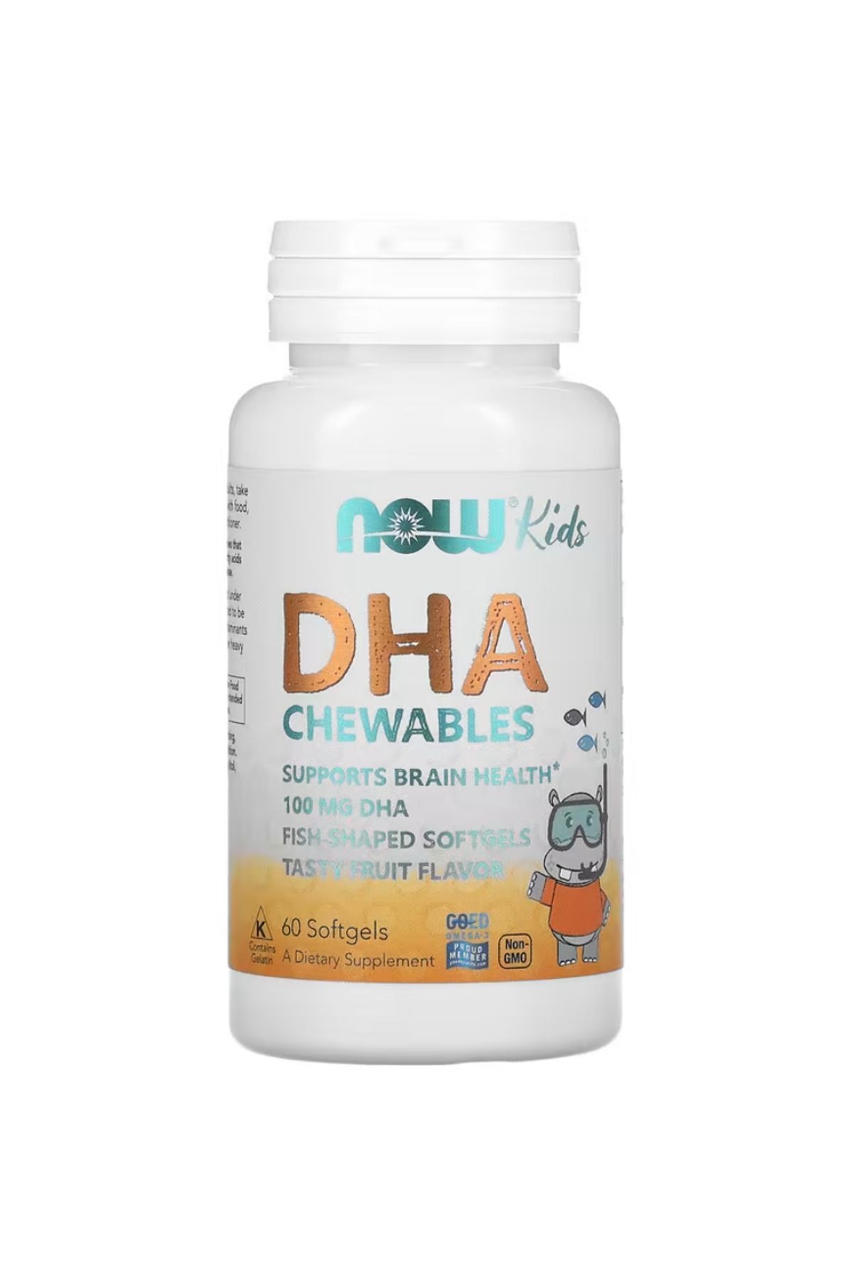 Now Foods , Kid's DHA Chewables, Tasty Fruit, 60 Softgels