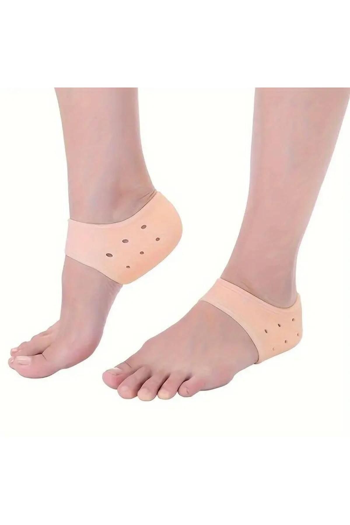 jetfast Topuk Gömleği Koruyucu Tabanlık Silikon Esnek Çorap Koruyucu 1 Çift