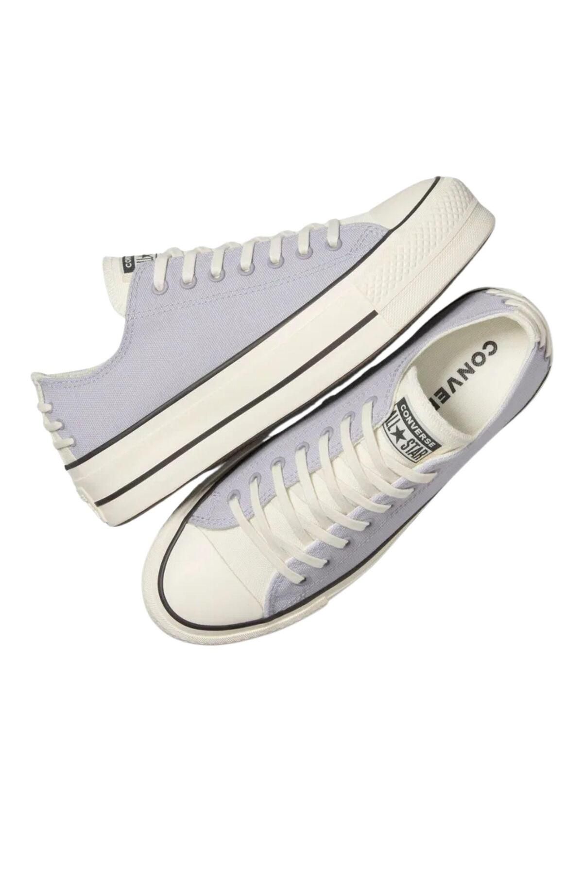 اسنیکر بنفش زنانه چاک تیلور تمام ستاره های بلند ساق پا ساخته شده از لباس کفش ورزشی روزانه Converse