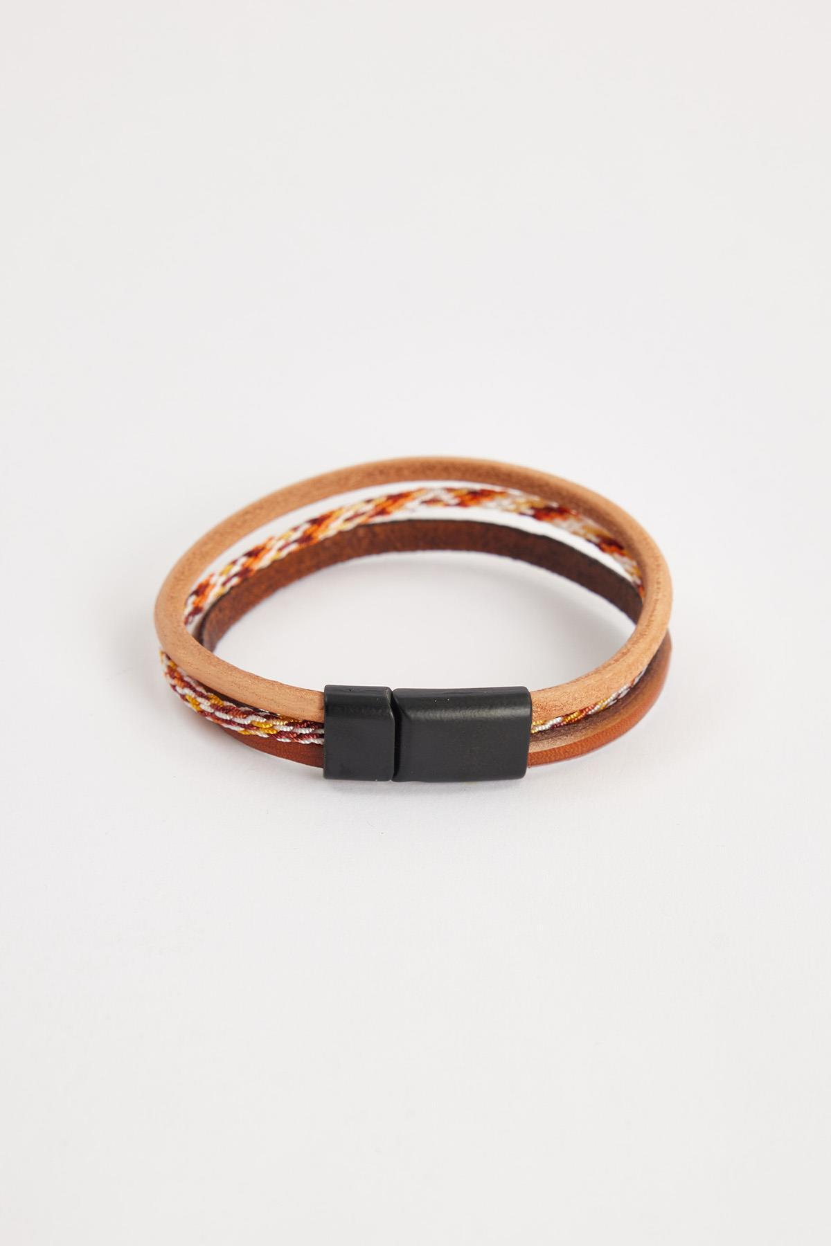 تودورز دستبند چرم اصل مردانه