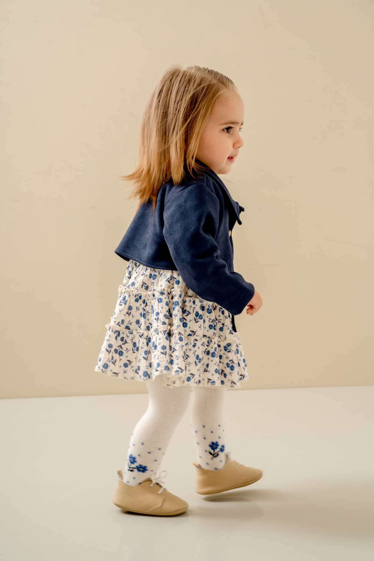 JNF kids Kız Bebek Ceketli Elbise Takım Külotlu Çorap Hediyeli fotoğrafı 4 (önizleme)