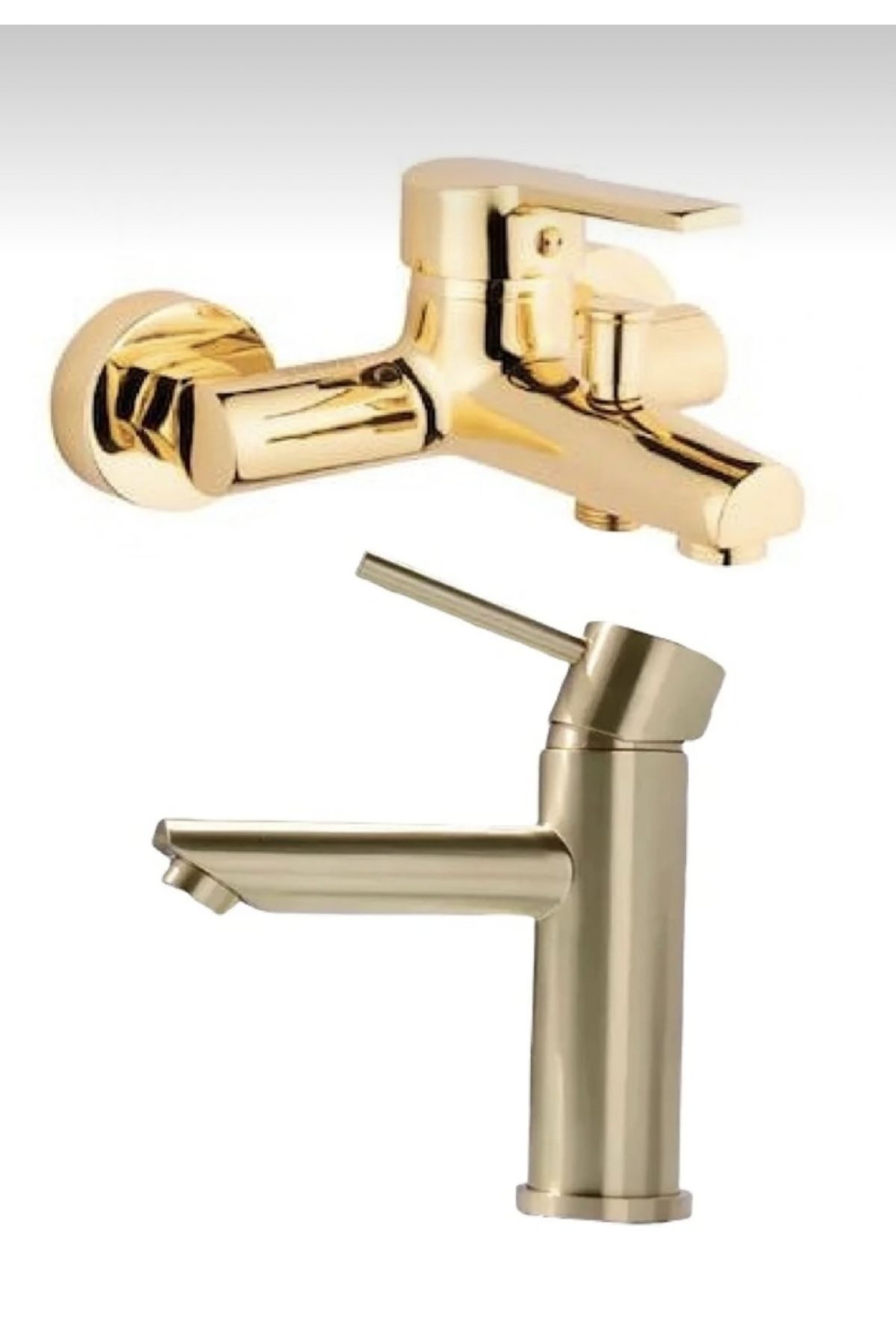 BDL ARMATÜR KCA GOLD ALTIN KARTAL LAVABO VE BANYO BATARYASI MUSLUĞU ÇEŞMESİ ÇİFT SU GİRİŞLİ