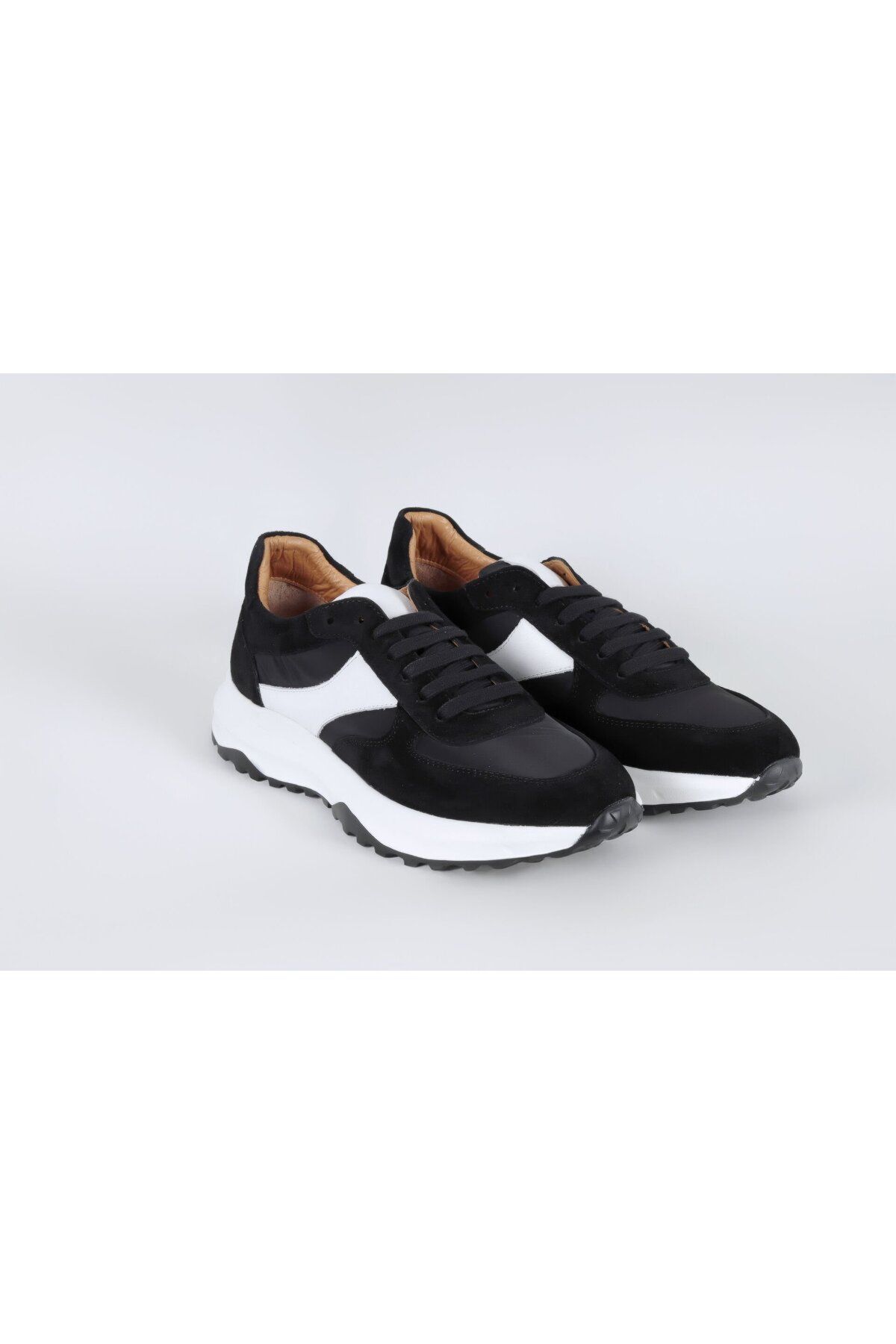Massa Süet Deri Siyah Sneakers-39 - Siyah-01