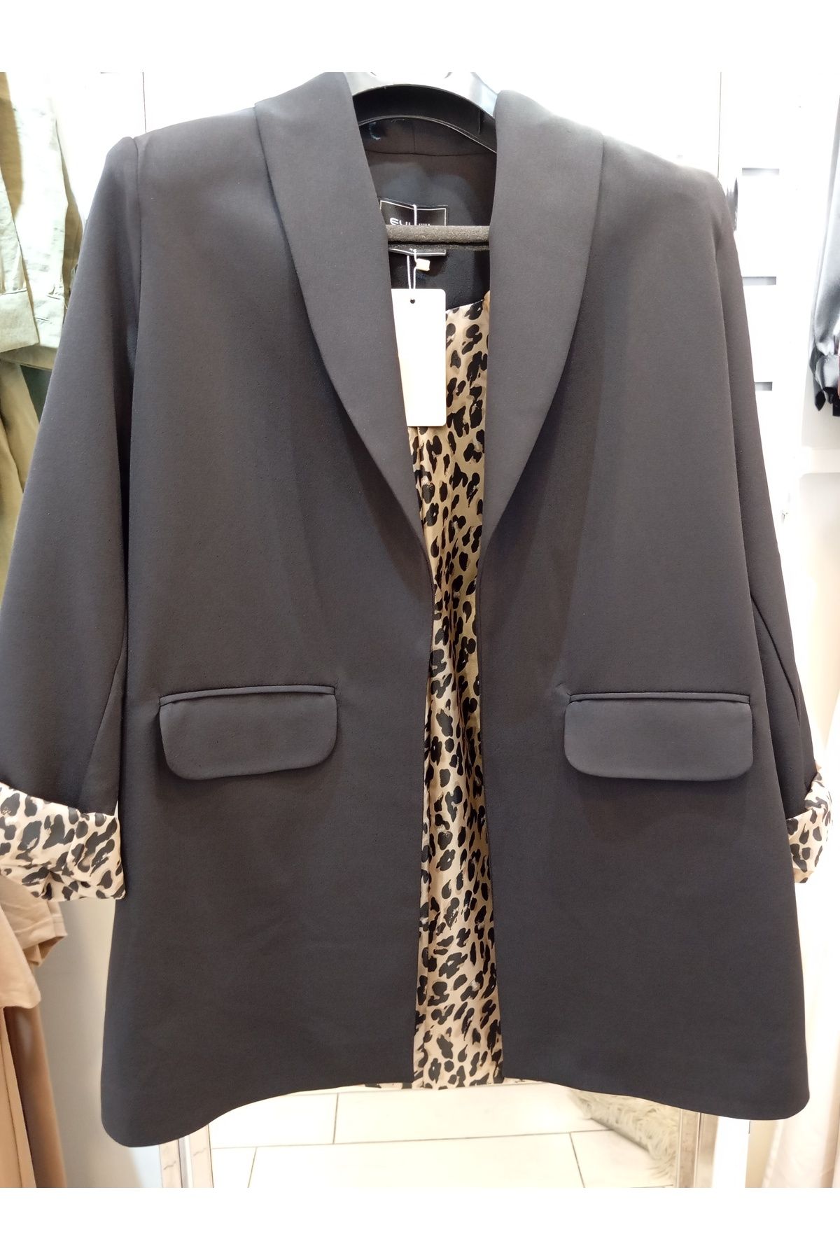 Eylül LEOPAR DESENLİ BLAZER CEKET