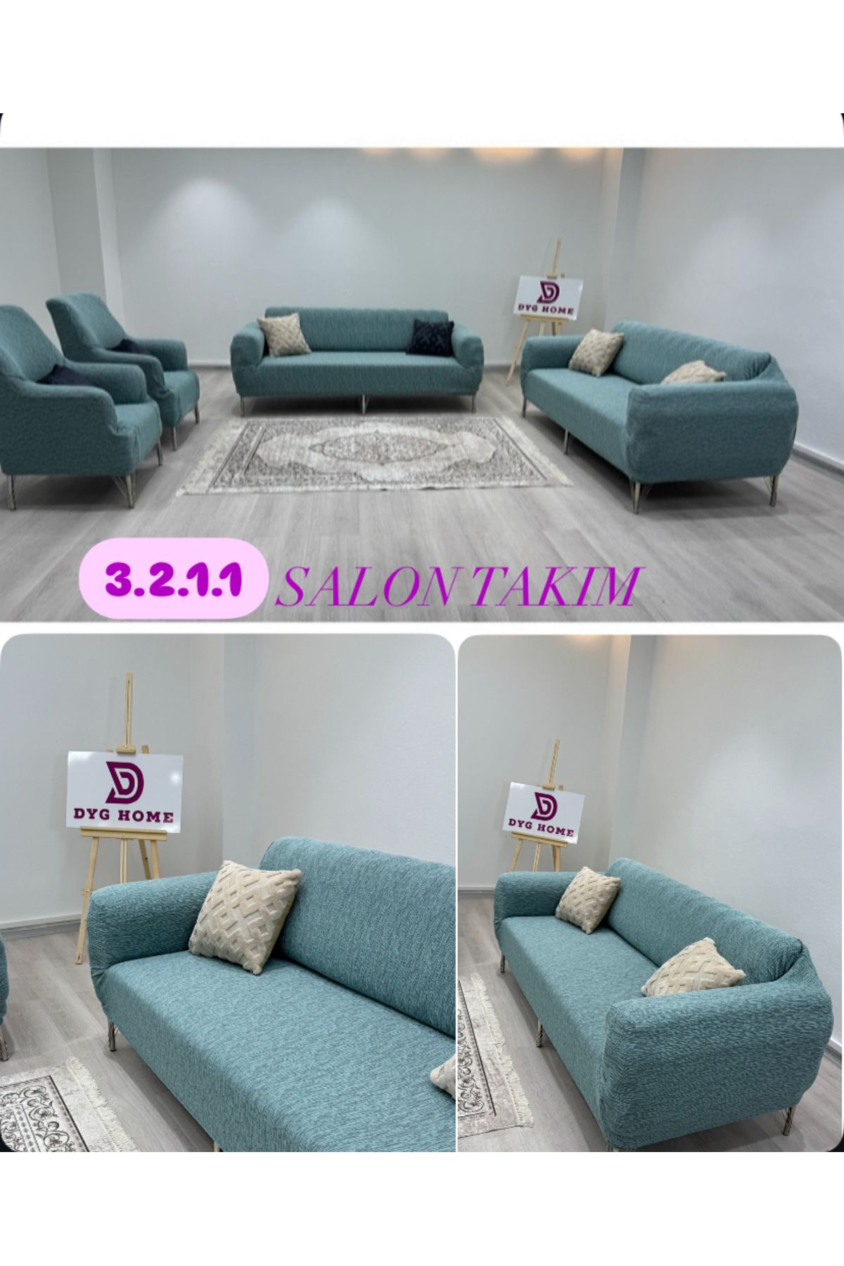 dyg home Koltuk Örtüsü Koltuk Kılıfı Salon Takım 3 2 1 1 Sofa Cover