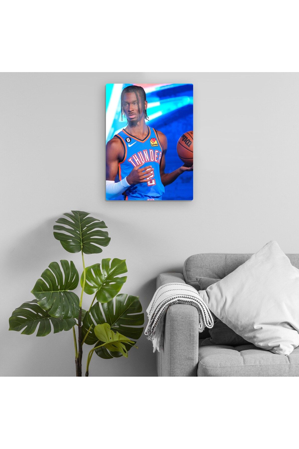 Pixxa Shai Gilgeous-alexander - Oklahoma City Thunder - Nba Metal Tablo Model 1