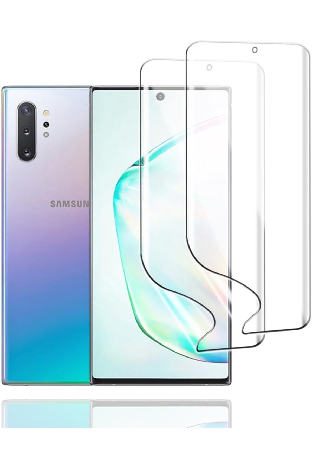 aheaks Samsung Galaxy Note 10+ Ekran Koruyucu, TPU Koruyucu Film, İnce Jelatin