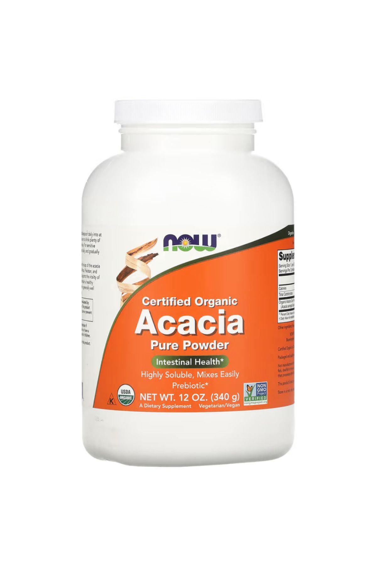 Now Foods , Organic Acacia Pure Powder, 12 oz (340 g)