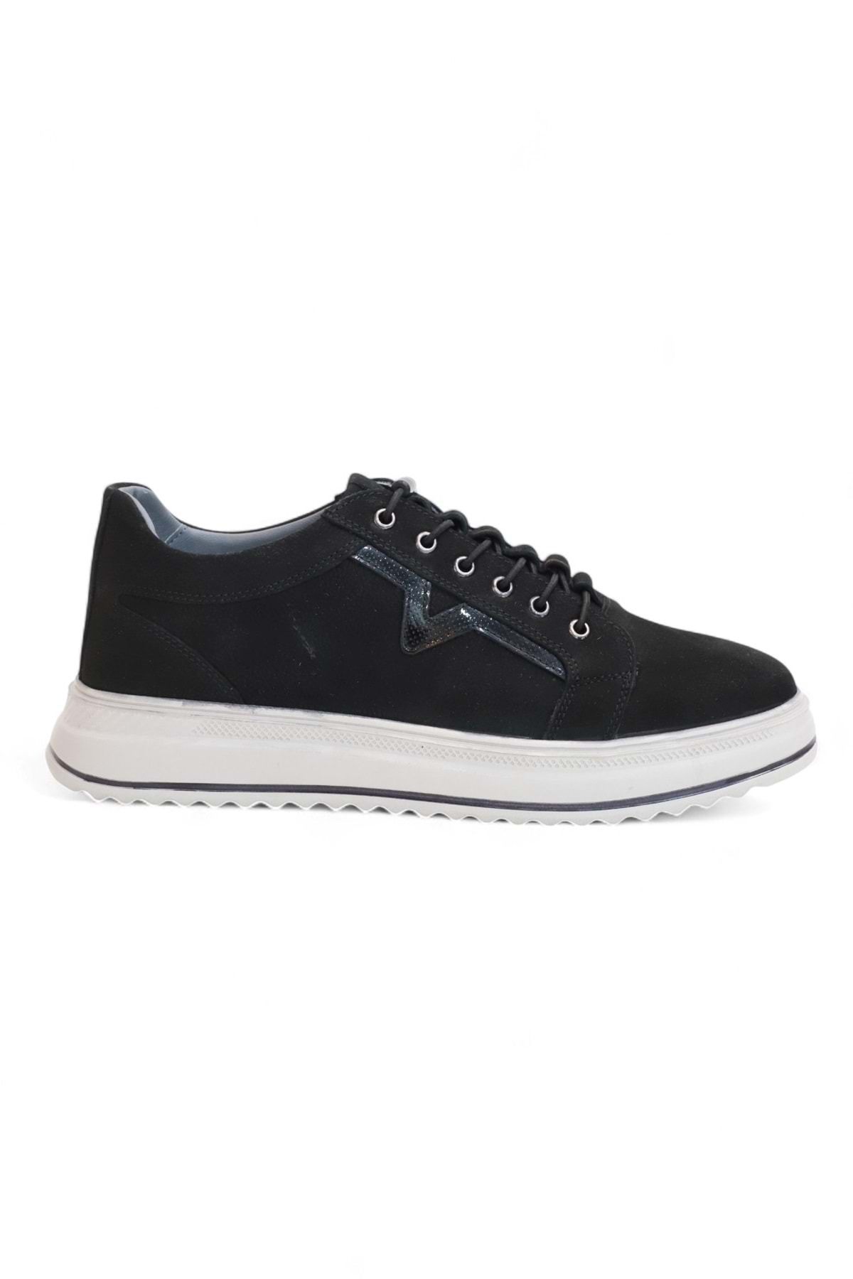Konfores 2182-Dropland Hakiki Deri Üst Kalite Anatomik Tabanlı Erkek Günlük Sneakers Ayakkabı