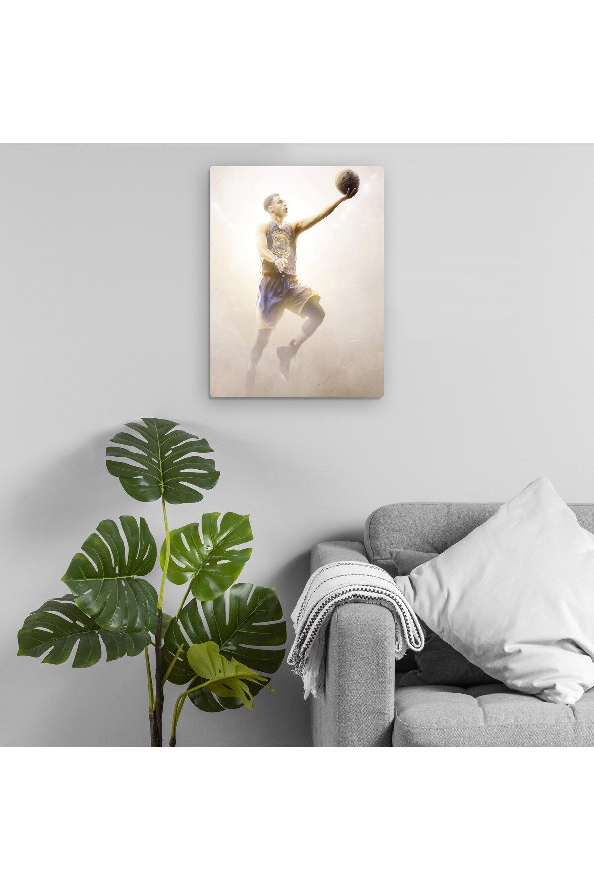 Pixxa Stephen Curry - Steph Curry - Golden State Warriors - NBA Metal Tablo Model 4