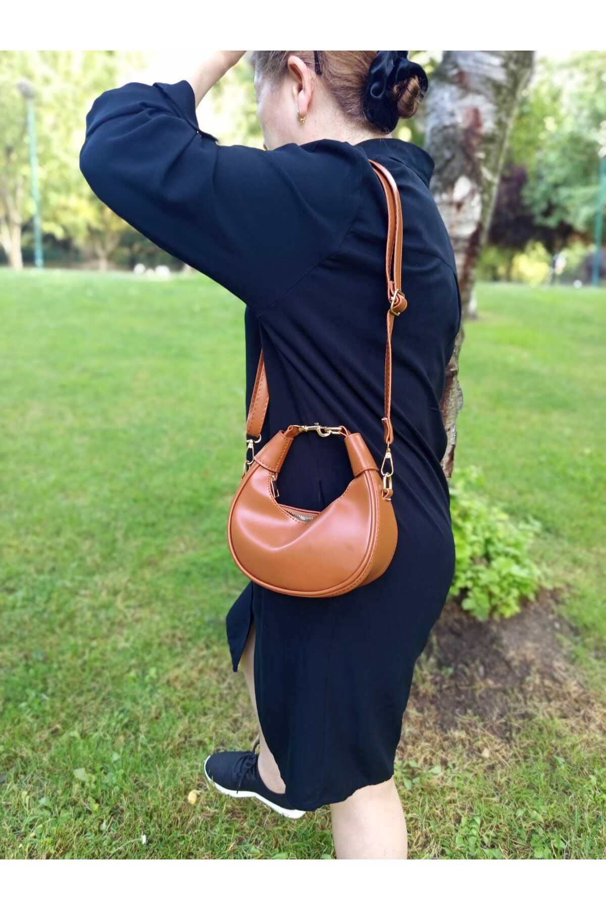 EG BAGS Betty Model Mat Kadın El ve Omuz Çantası