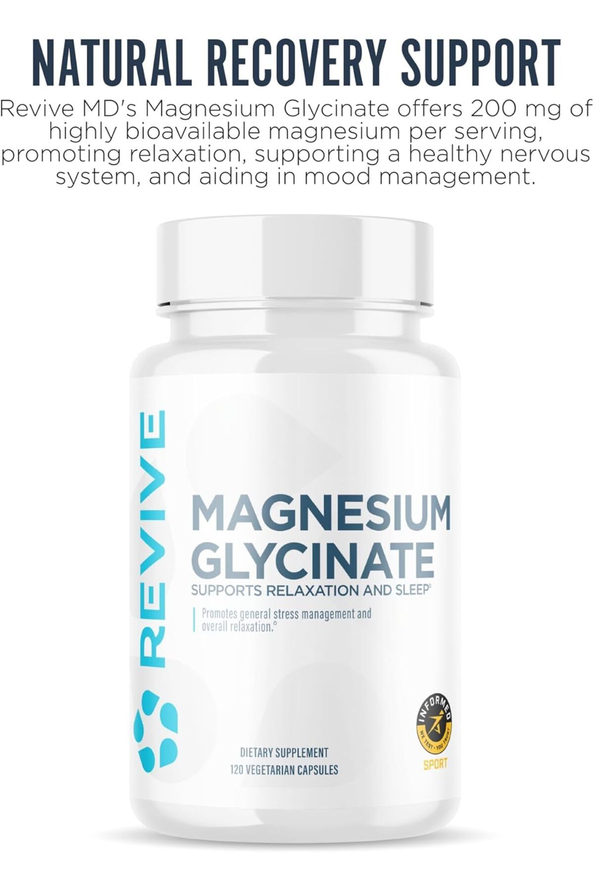 Revive-MD Magnesium Glycinate, Nervous System and Musculoskeletal Support 3