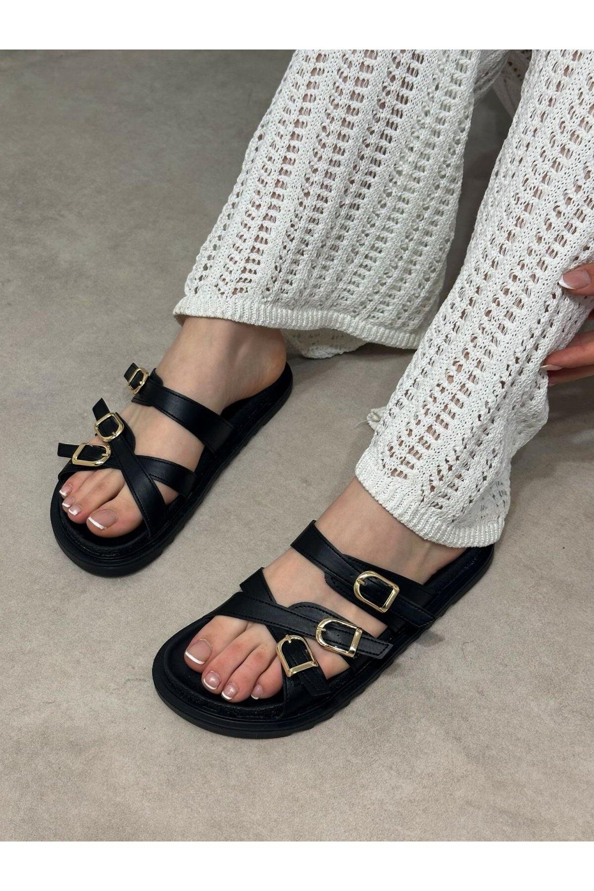 shopcolic 1084 3ŞERİT VE TOKALI GÜNLÜK ZARAMOD KADIN TERLİK