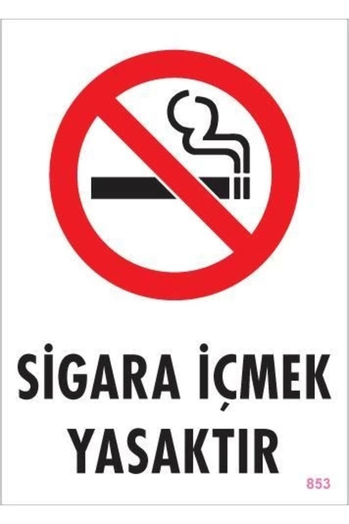 minaydan Sigara İçmek Yasaktır Uyarı Levhası 25x35 KOD:853