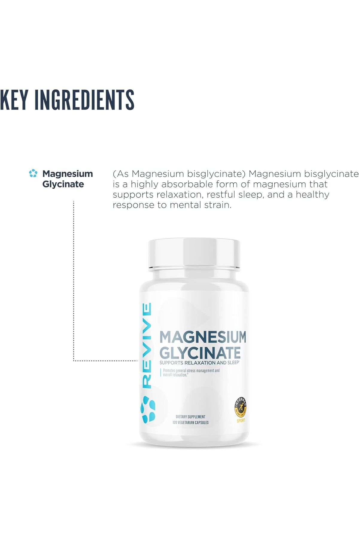 Revive-MD Magnesium Glycinate, Nervous System and Musculoskeletal Support 5
