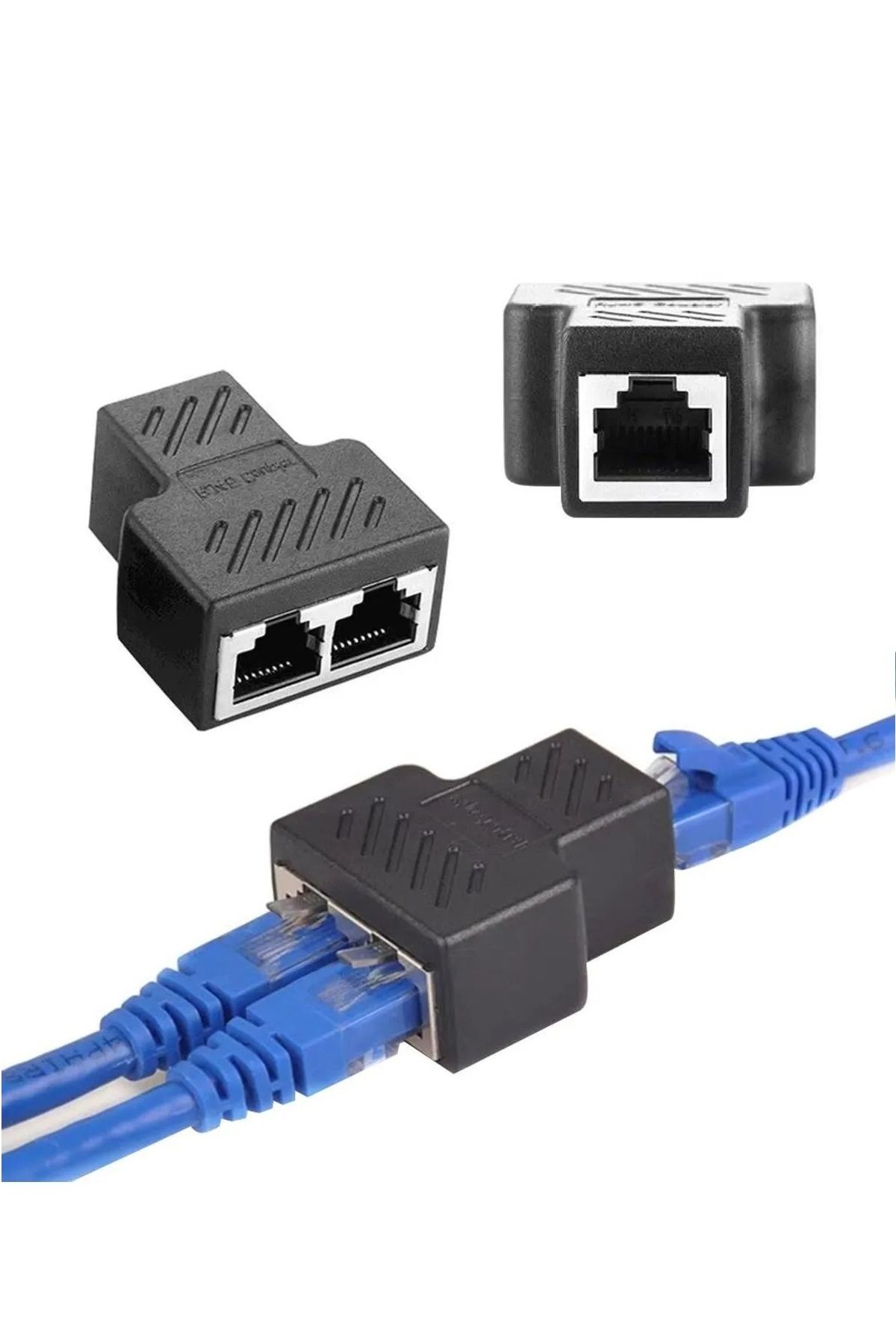 Vwin RJ45 İnternet Çoklayıcı Dağıtıcı 2’li Splitter Gigabit 1 Giriş 2 Çıkış