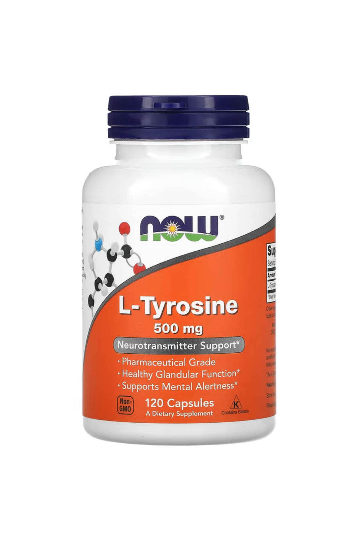 Now Foods , L-Tyrosine, 500 mg, 120 Capsules