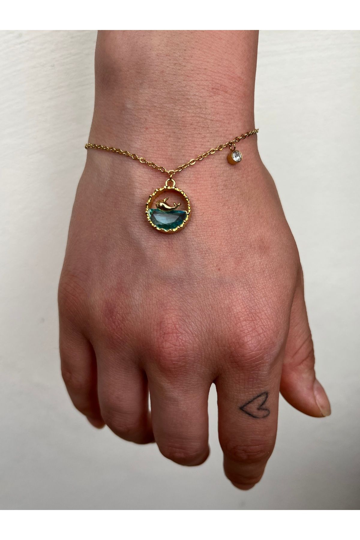 B&E SHİNE JEWERLY Kararmaz Çelik Deniz-Balık Figürlü Bileklik