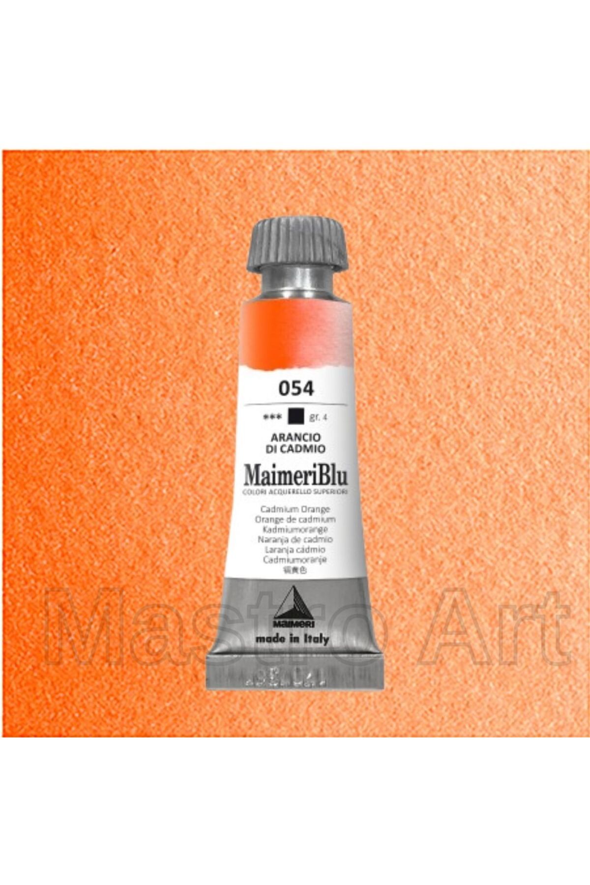 Maimeri Blu Pro Tüp Sulu Boya 12 ml S4 054 Cadmium Orange