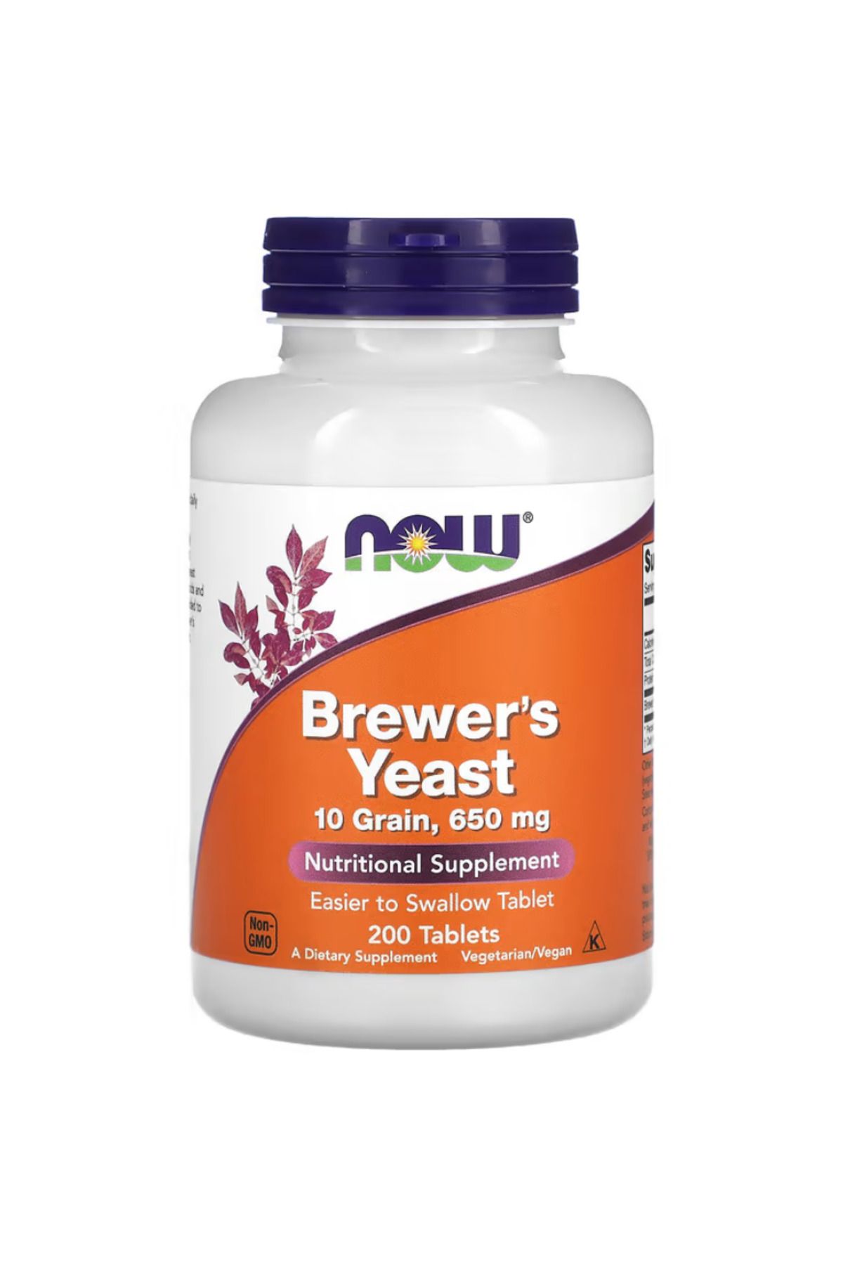 Now Foods , Brewer's Yeast, 650 mg, 200 Tablets