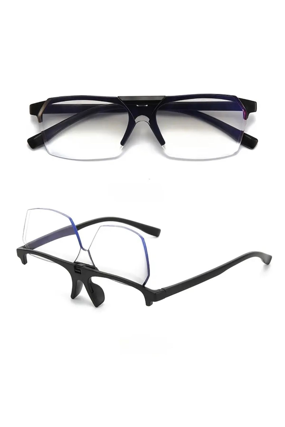 glasses accessory Numaralı okuma gözlüğü açılabilir okuma gözlüğü siyah +1.50