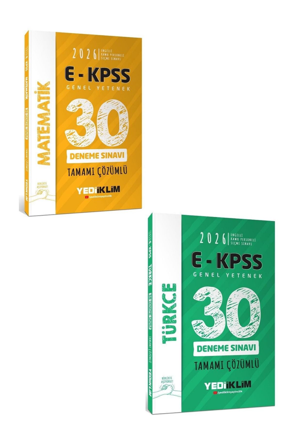 Makro Kitabevi Yayınları Yediiklim 2026 EKPSS Türkçe+ Matematik 30 Deneme Çözümlü İKİLİ SET