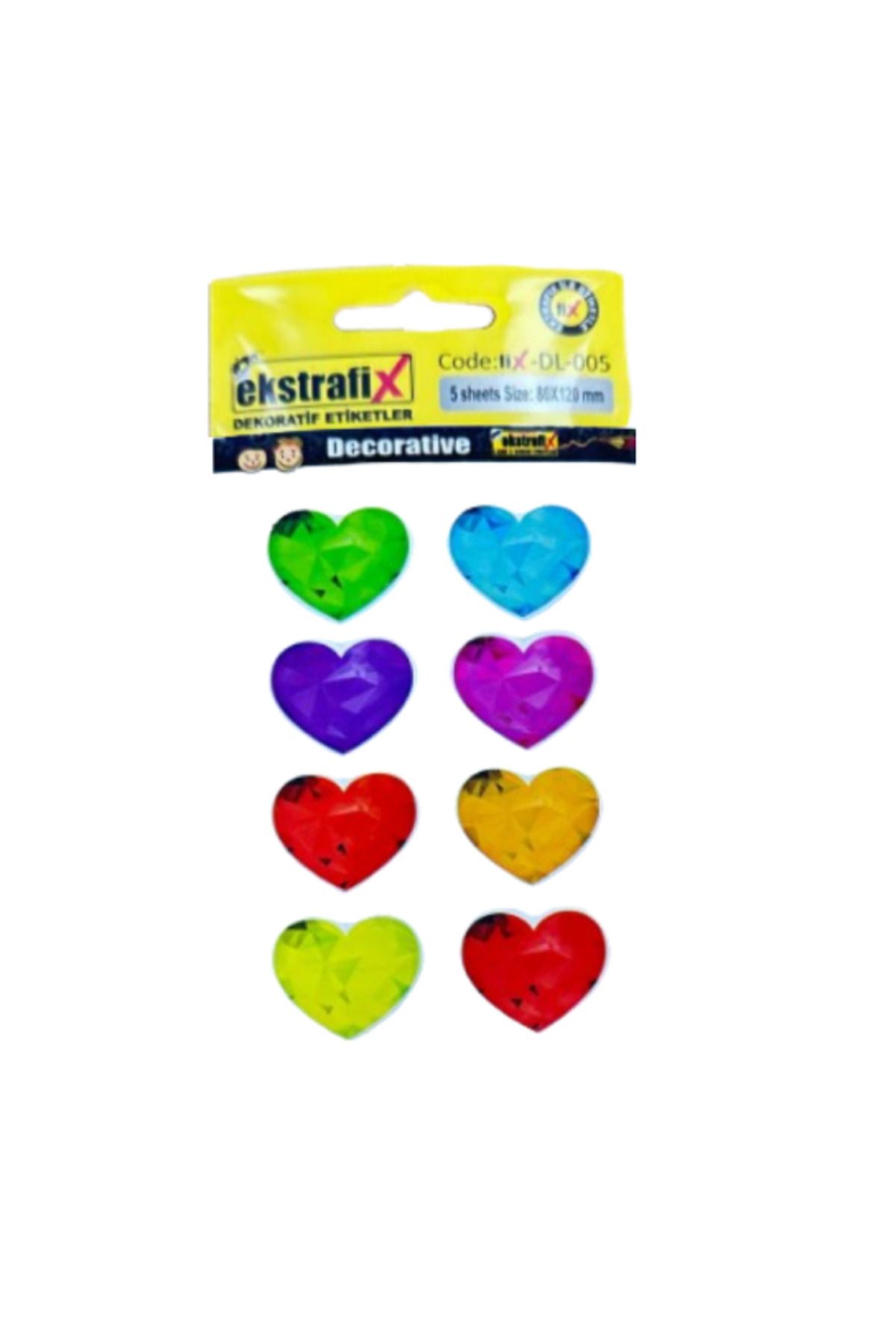 gnsstore Ekstrafix (DL-005) 80X120mm Dekoratif Etiket Q