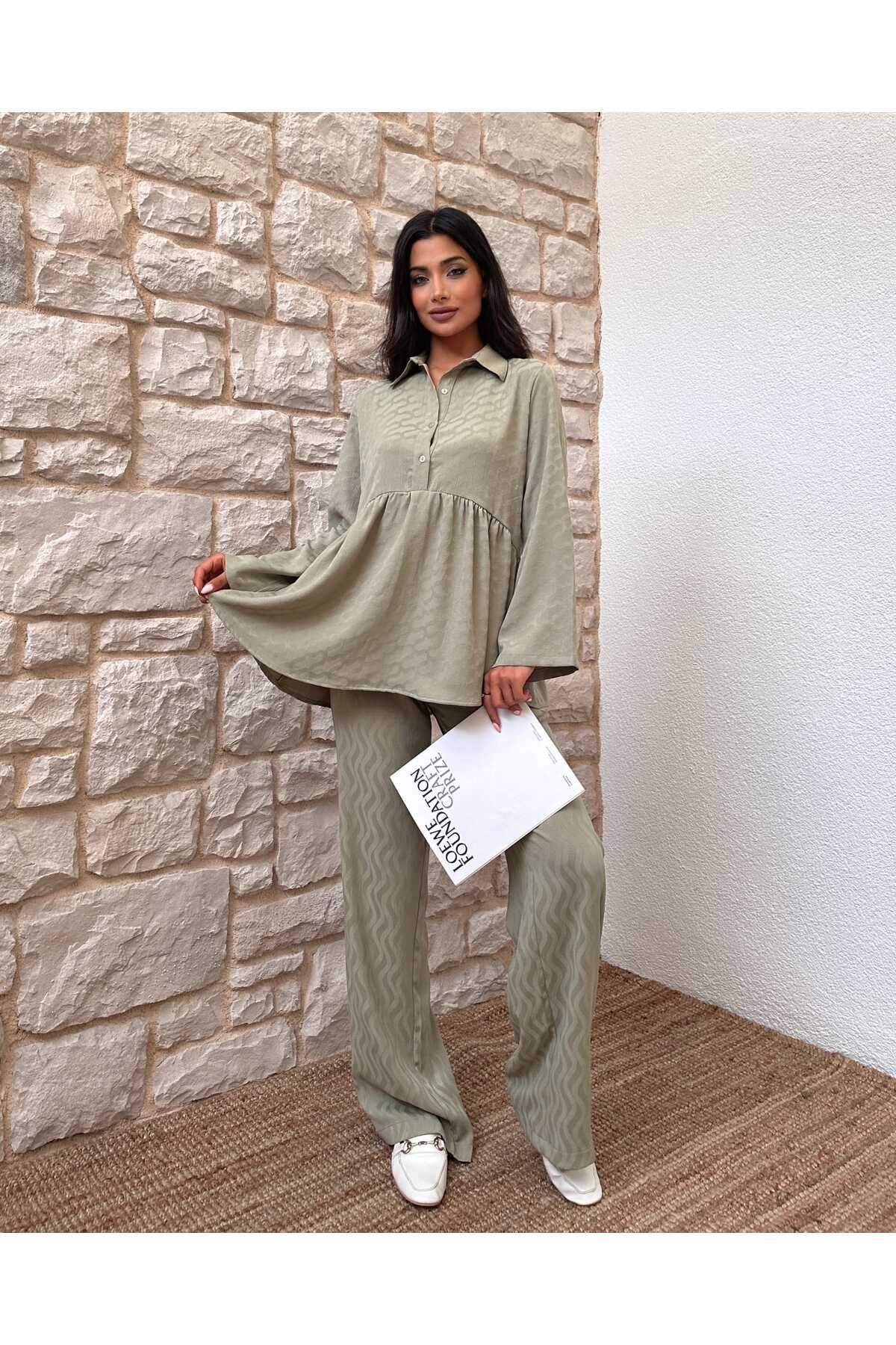 BALANDI HAKİ YEŞİL VİSKON TAKIM