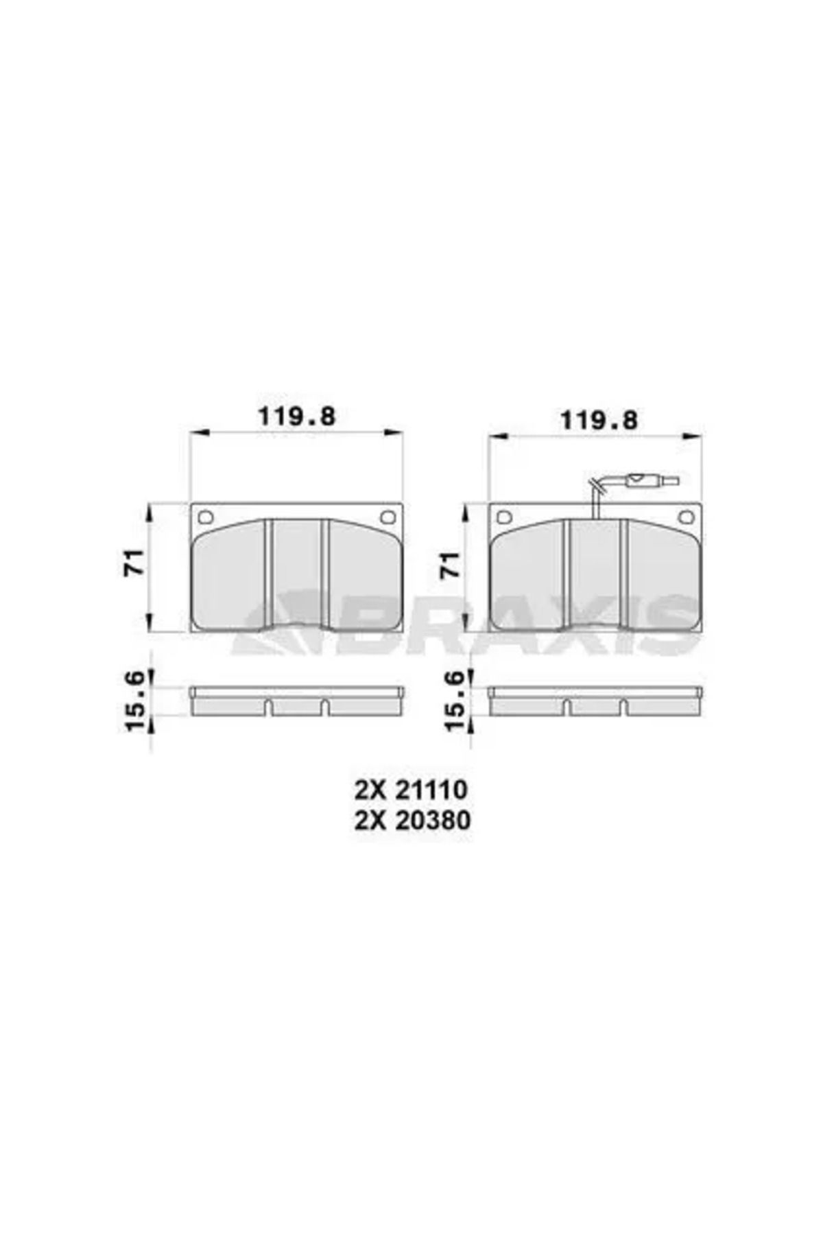 Kraftvoll ON FREN BALATASI Uyumlu  MASTER P28D P30D P35D T28D T30D T35D ( 98) / (FISLI)