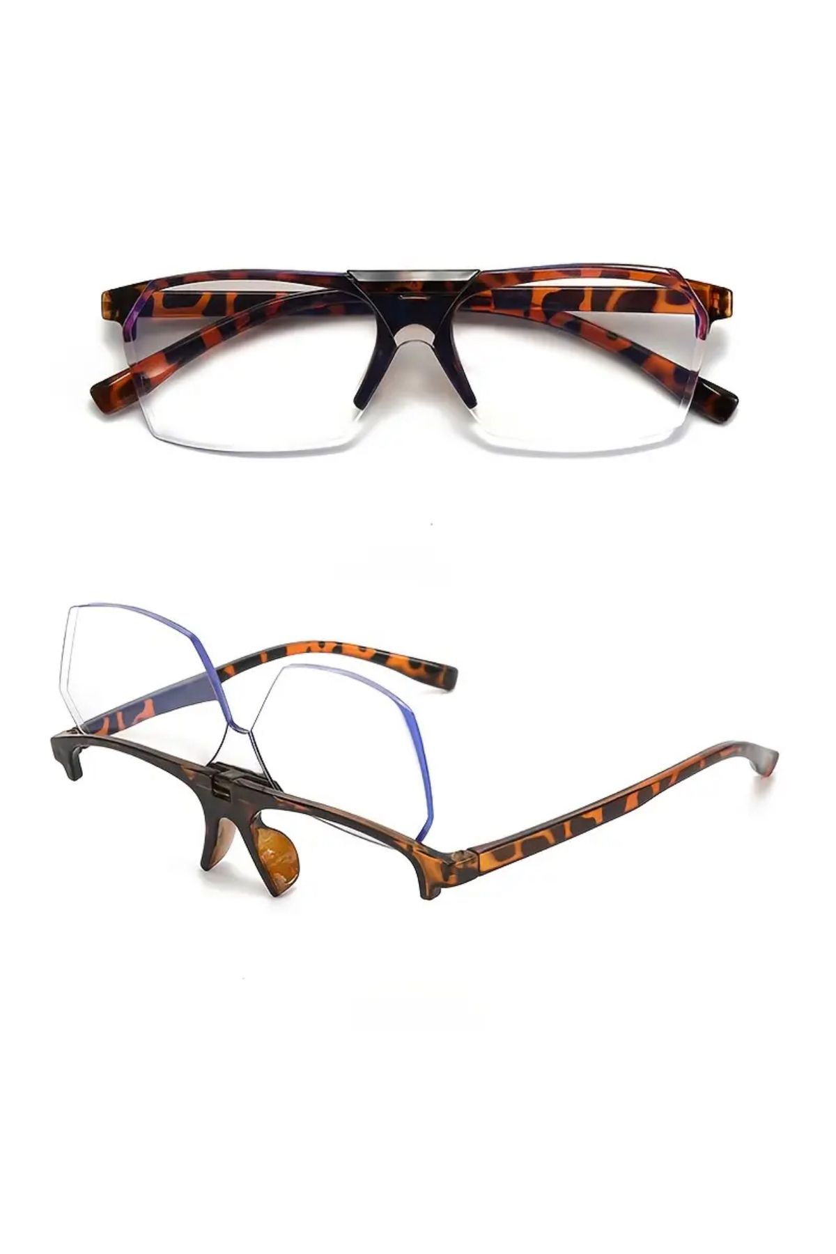 glasses accessory Numaralı okuma gözlüğü açılabilir okuma gözlüğü leoparlı +1.50