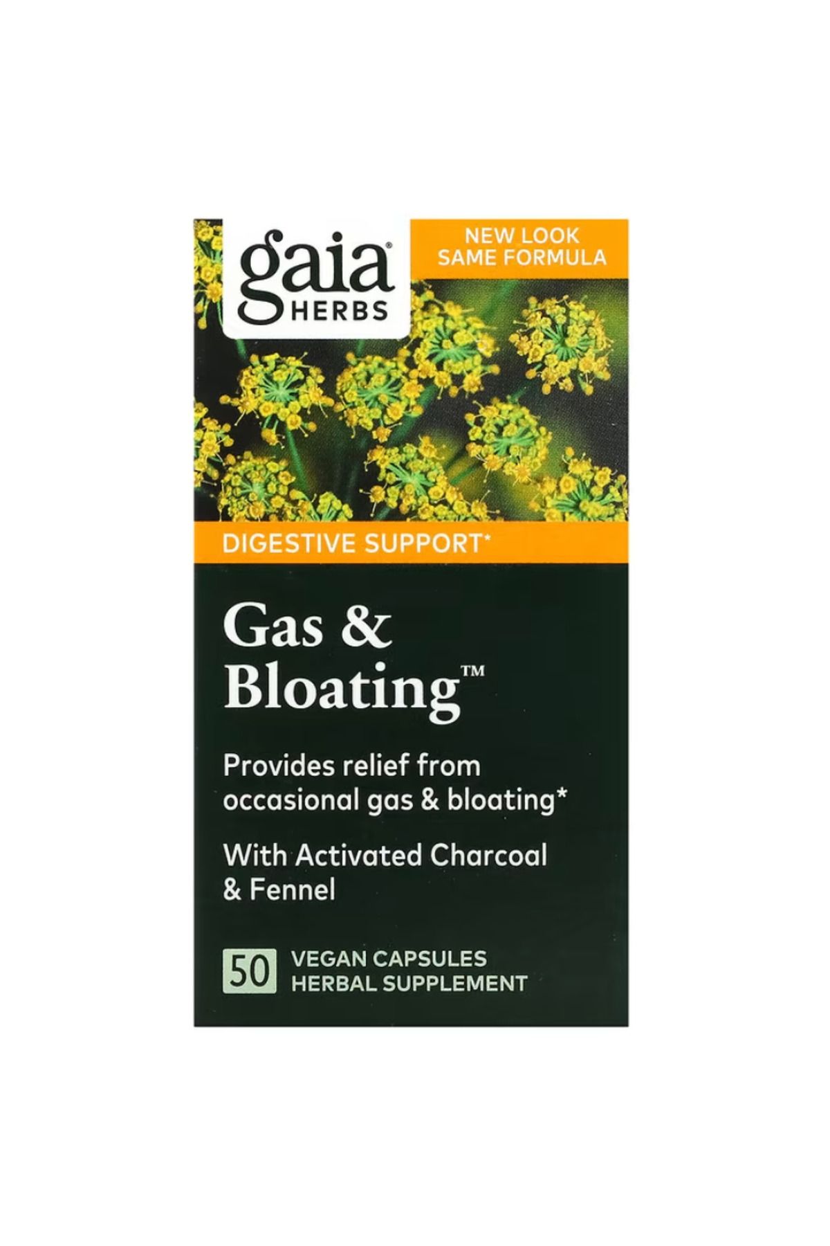 GAIA HERBS , Gas & Bloating, 50 Vegan Capsules