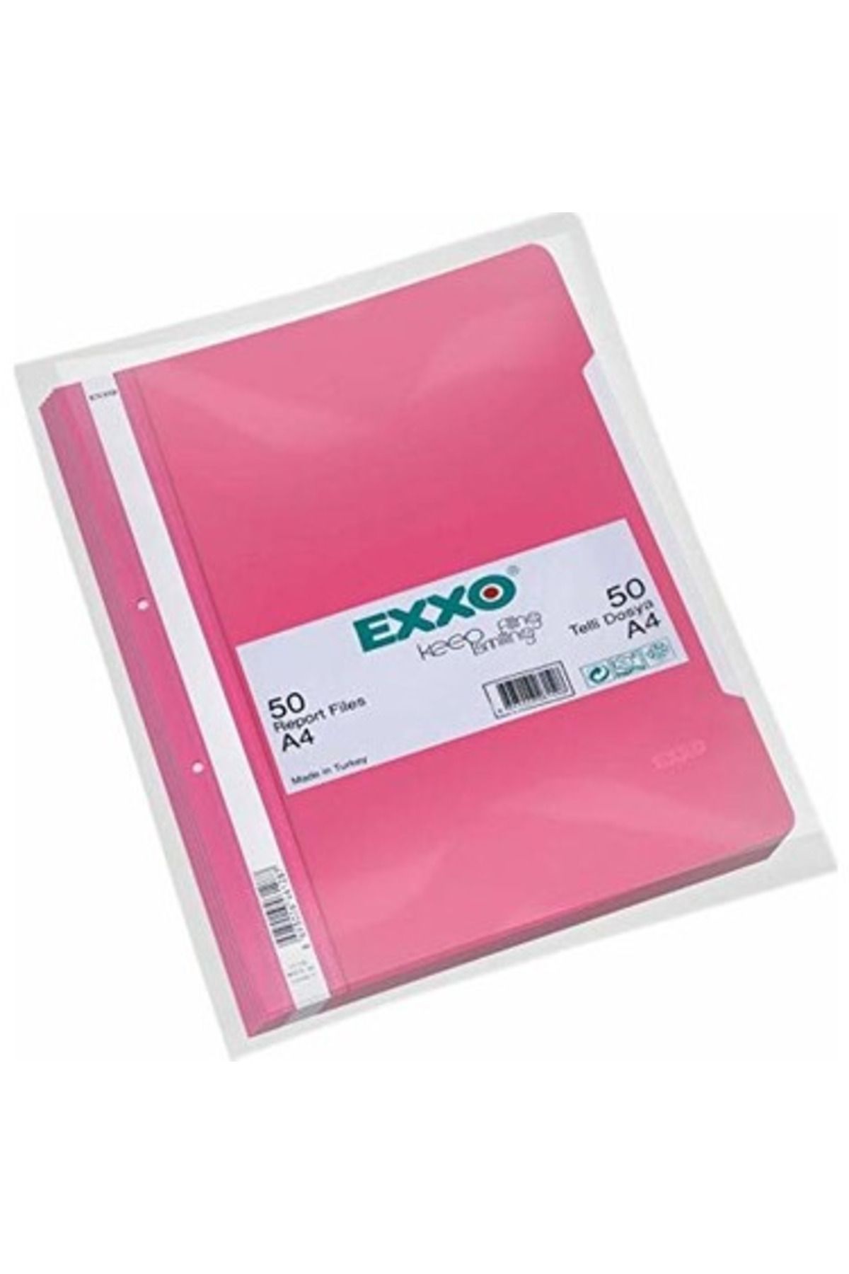 gnsstore Exxo PP Telli Dosya A4 Pembe -50-