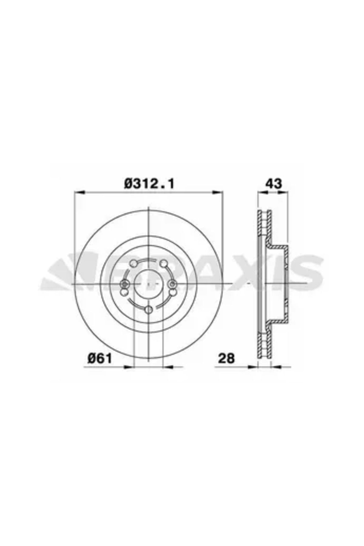 Kraftvoll ON FREN DISK AYNASI HAVALI MEGANE II 2.0 / 2.0DCI 05 / 04> CLIO III 2.0 16V SPORT 02 / 06>