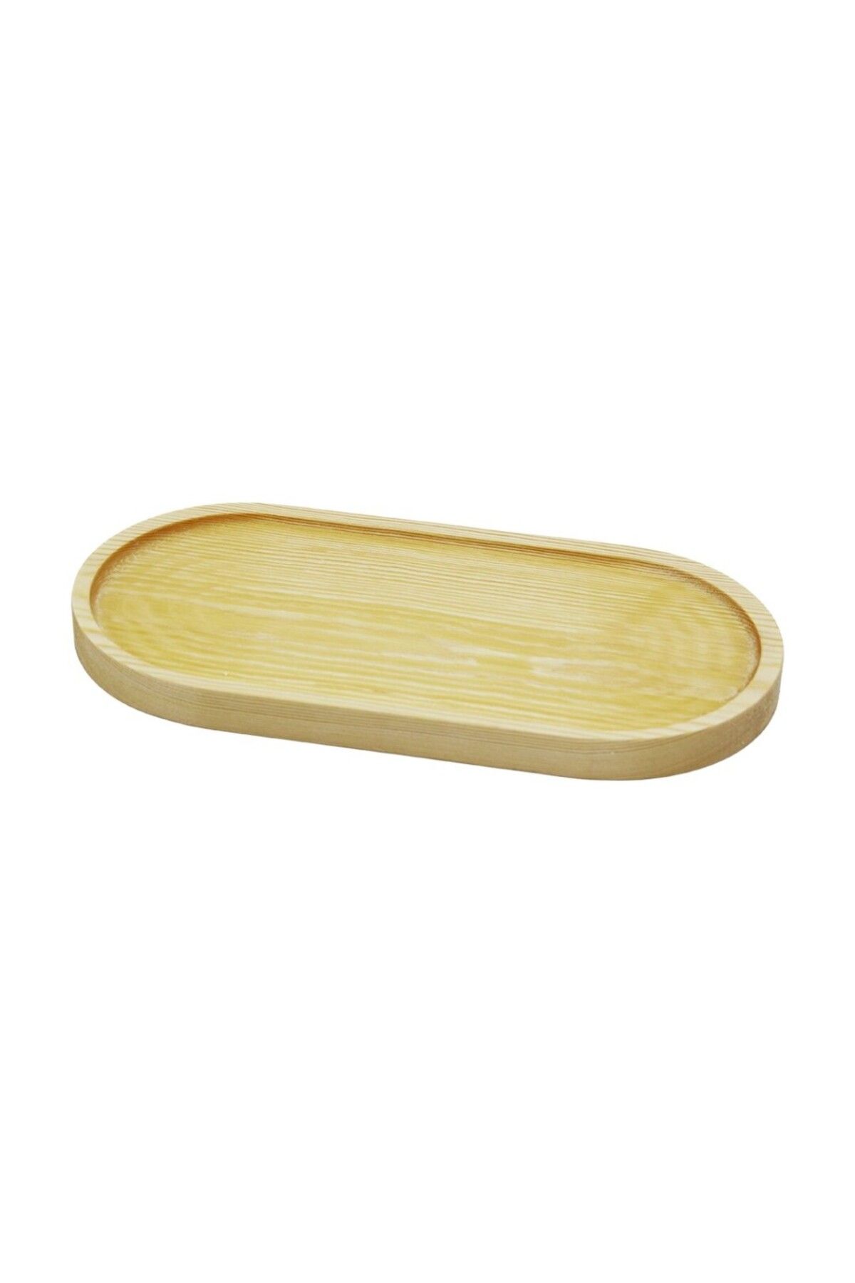 Aydoganticaret44 OVAL AÇIK RENK=SADE AHŞAP YAĞDANLIK ALTLIK 25X12.5CM