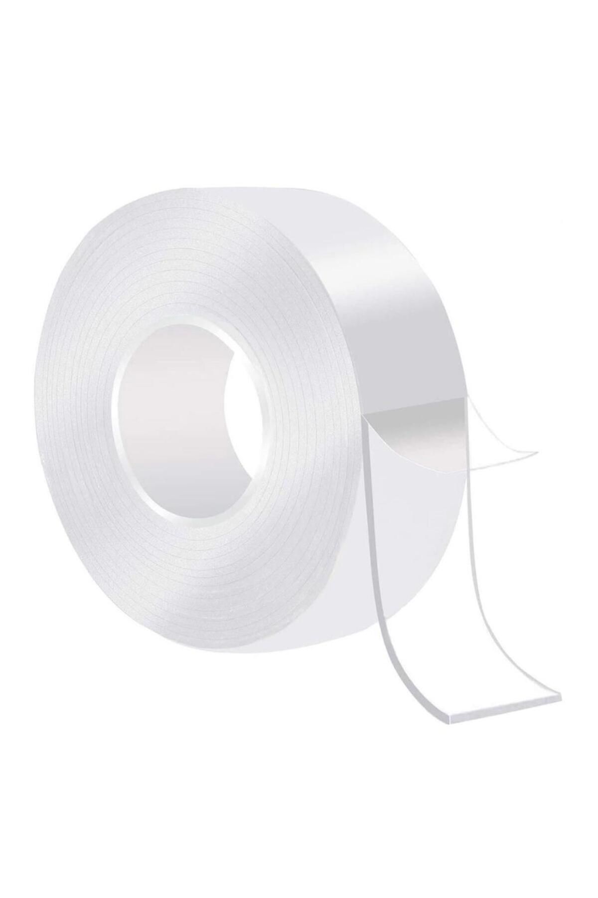 Aydoganticaret44 Ultra Güçlü Çift Taraflı 2 mt x 3 cm Çift Taraflı Nano Bant