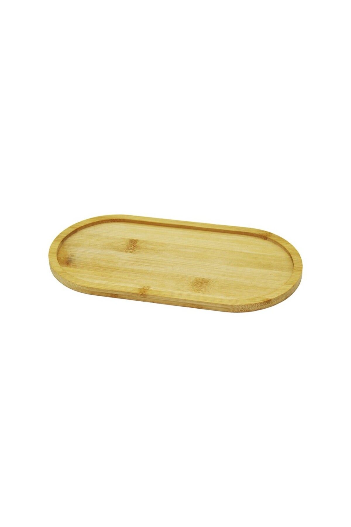 Aydoganticaret44 OVAL AHŞAP BAMBU YAĞDANLIK ALTLIK 12X23CM