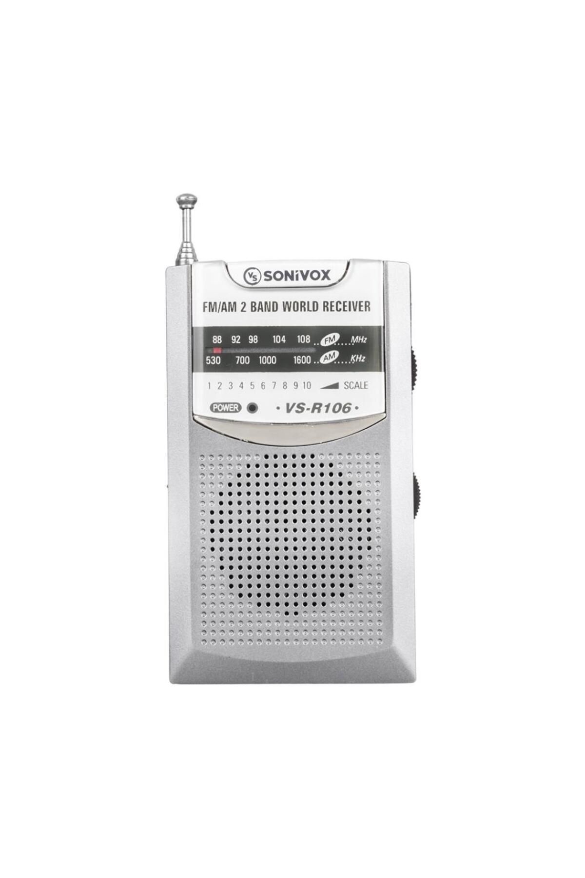 Aydoganticaret44 GRİ RENK CEP TİPİ ANALOG FM RADYO VS-R106