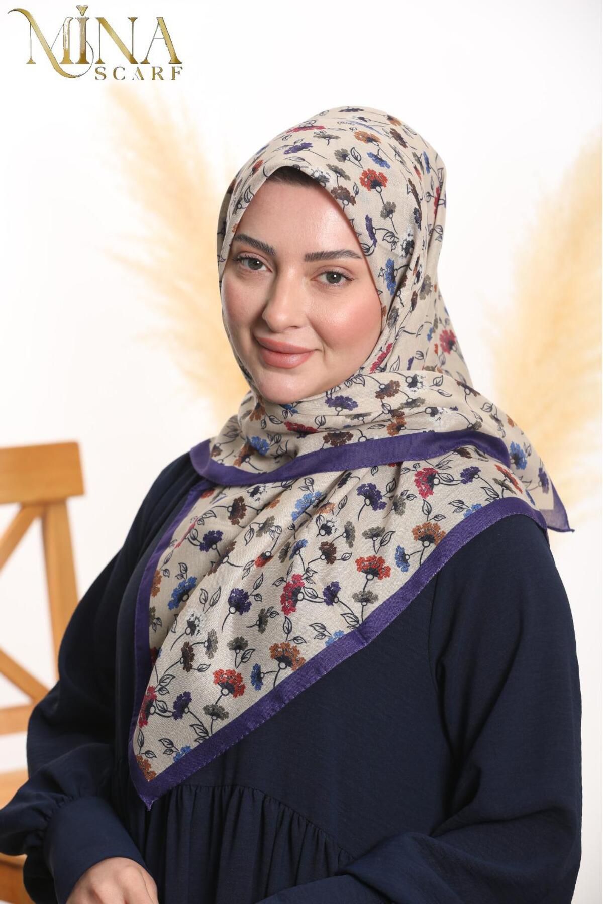 Viola Çiçekli eşarp