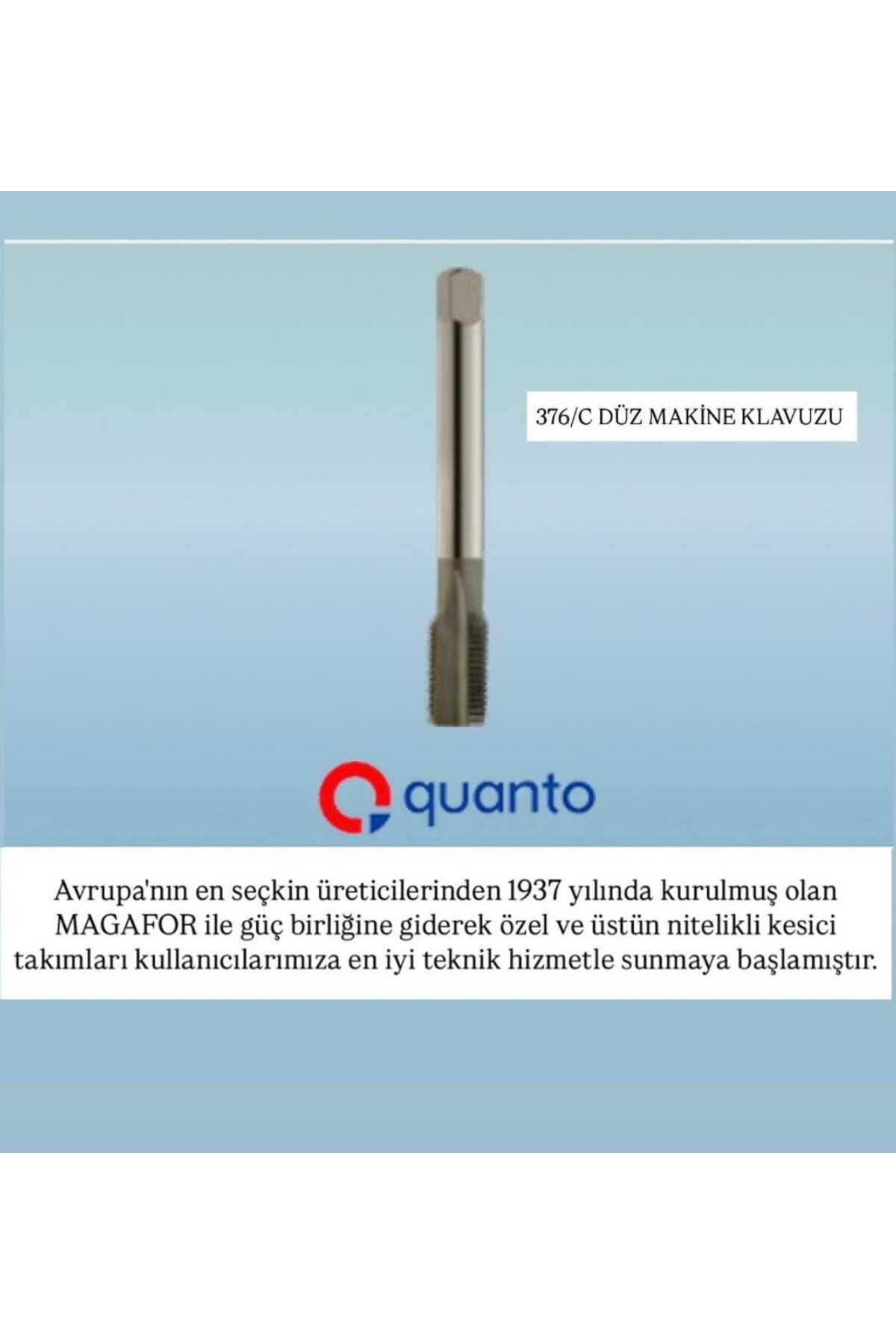 quanto M18x2.5 6H HSS-E DIN 376/C DÜZ MAKİNE KLAVUZU