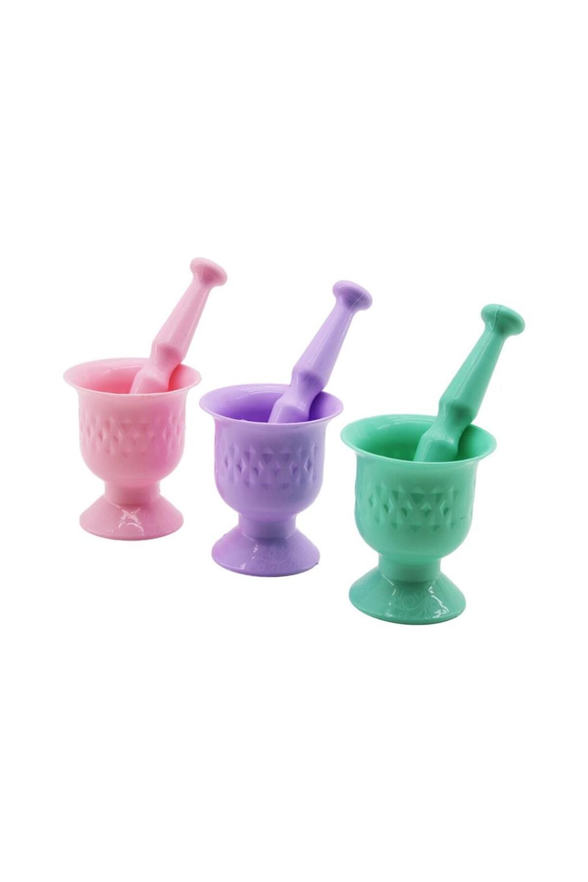 Aydoganticaret44 RENKLİ PLASTİK HAVAN - MORTAR SARIMSAK DÖVECEK
