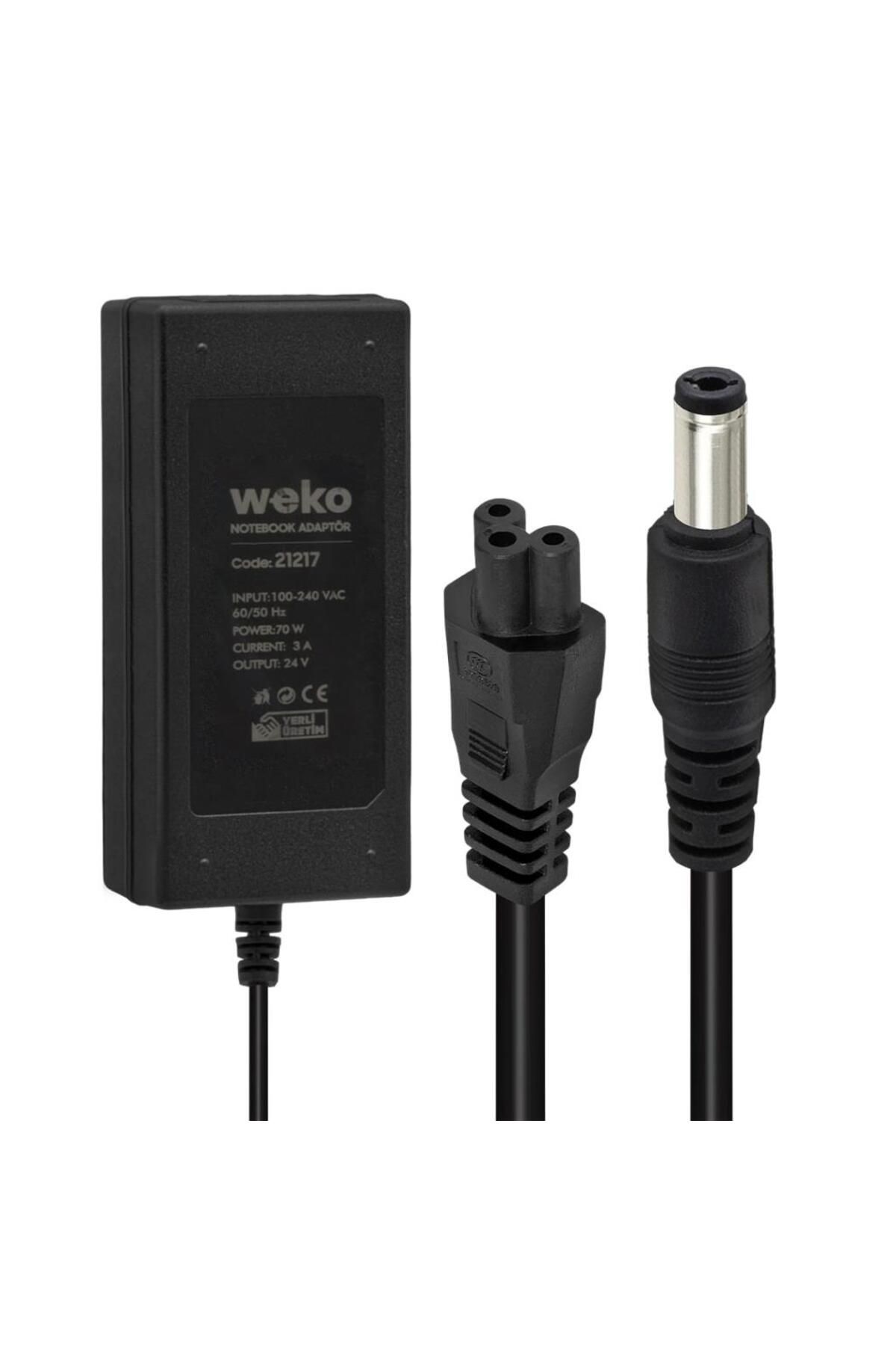 Aydoganticaret44 24 VOLT - 3 AMPER - 70 WATT 5.5*2.5 UÇLU YERLİ ÜRETİM NOTEBOOK ADAPTÖR