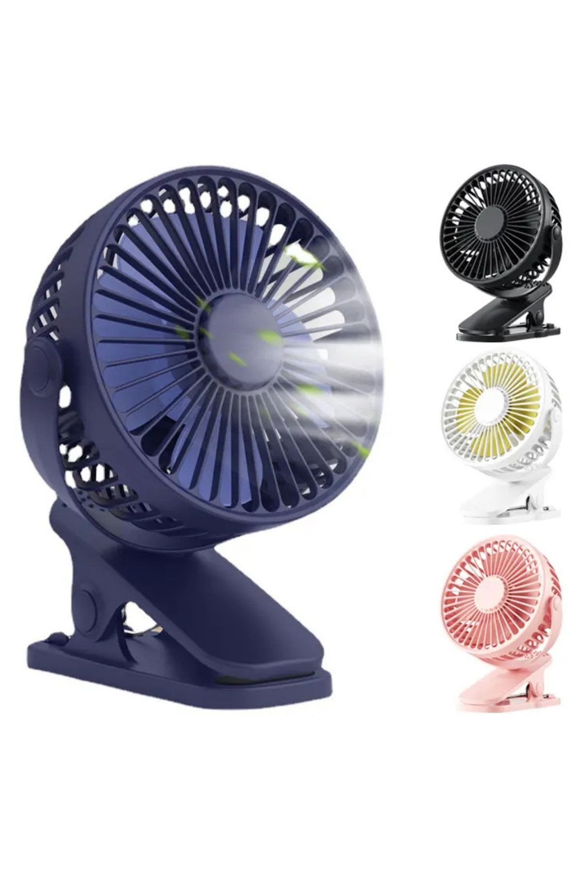 Apricot F9 3 Kademeli Karışık Renk Şarjlı Taşınabilir Masaüstü Usb Fan