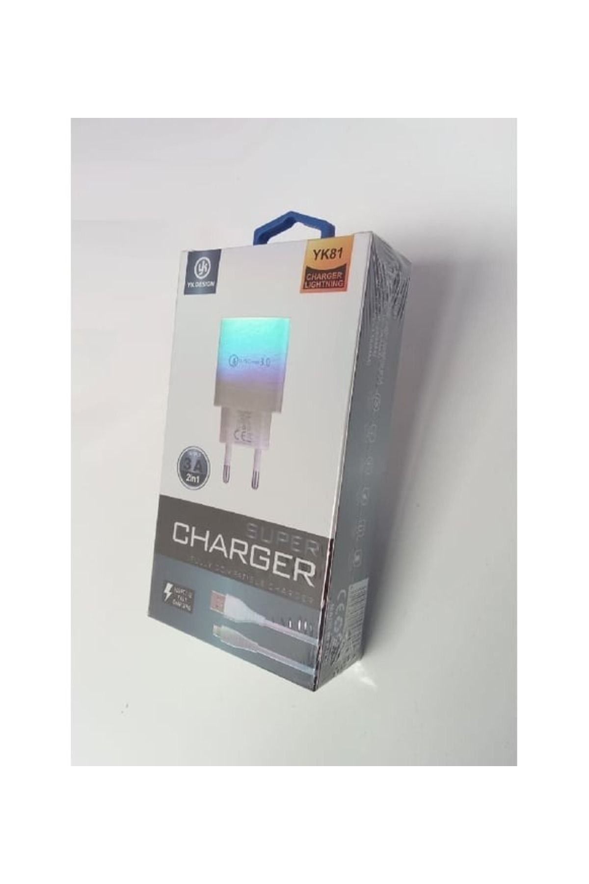 Aydoganticaret44 YK81 CHARGER LIGHTNING 3A 2in1 HIZLI ŞARJ ÖZELLİKLİ ŞARJ CİHAZI