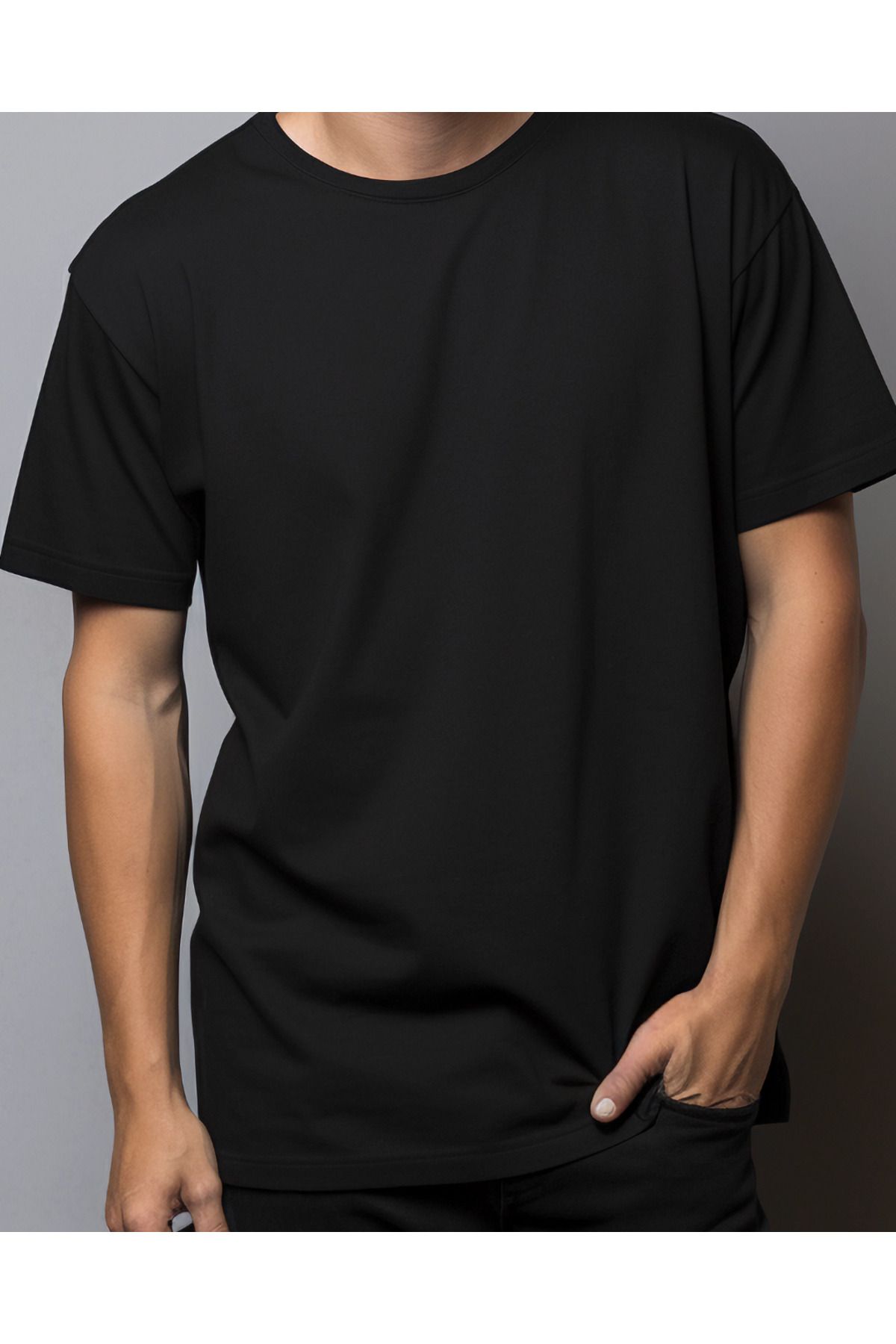 Ebiidesign Basic Rahat Kesim Oversize T-Shirt